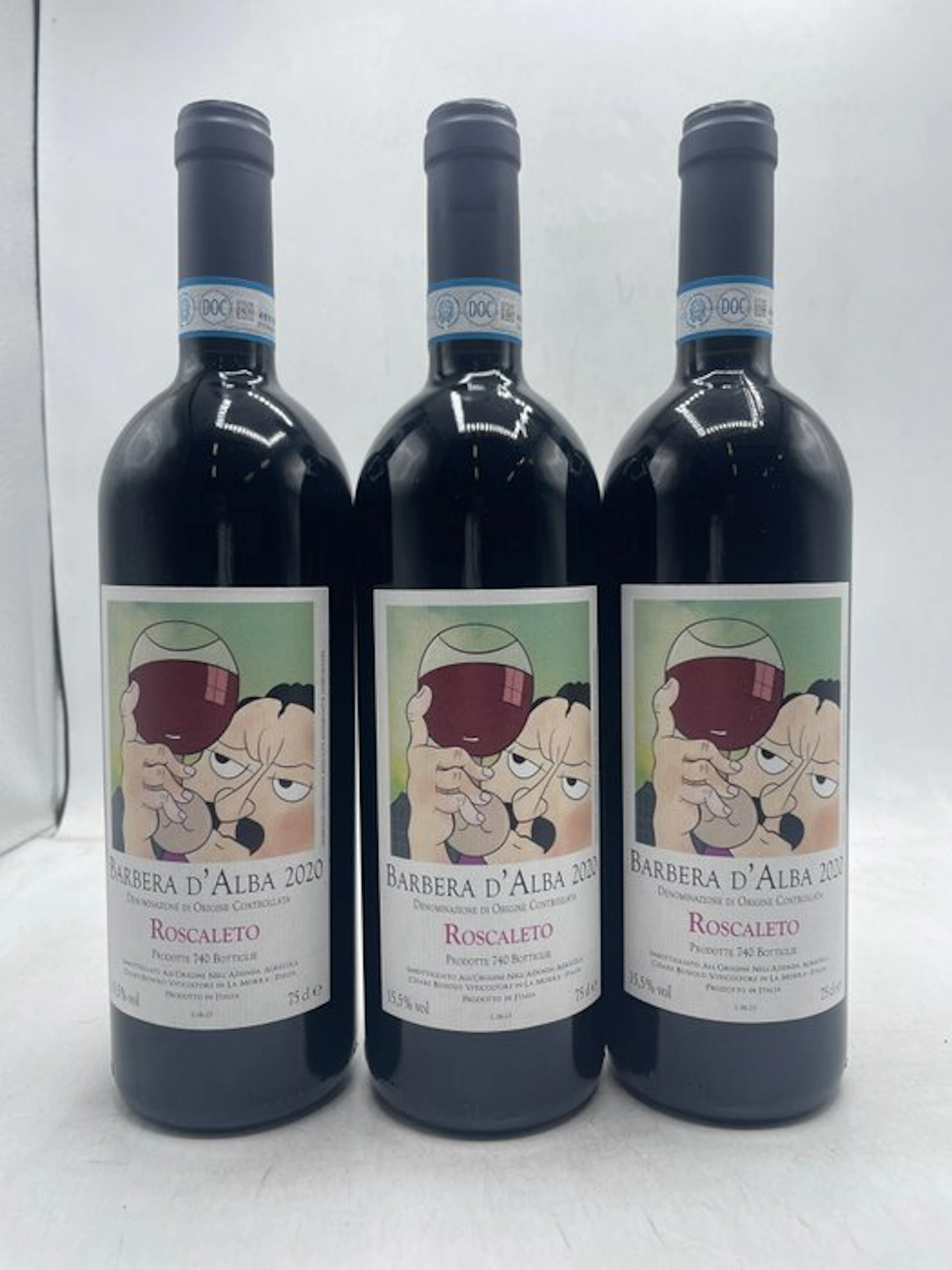 2020 Cesare Bussolo, Roscaleto Barbera d'Alba - Langhe DOC - 3 Bottles (0.75L)