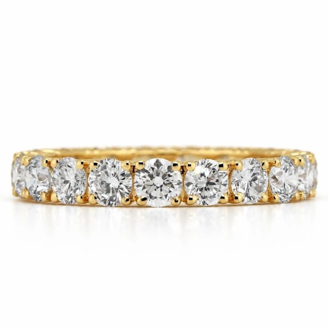 No reserve price - Ring - 14 kt. Yellow gold - 2.69ct. tw. Diamond (Lab-grown)