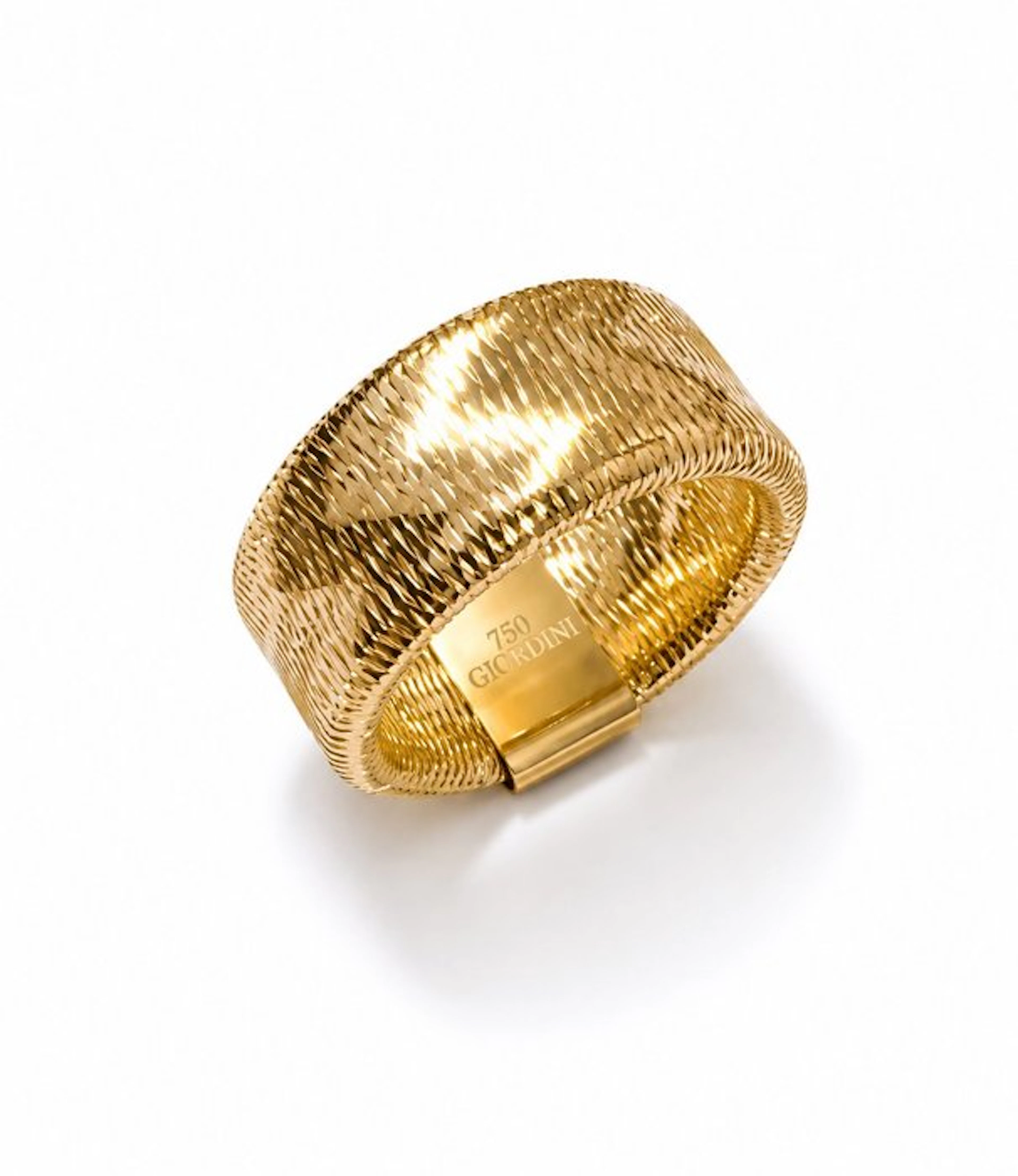 No reserve price - Ring - 18 kt. Yellow gold - Spring ring, unique size 8mm