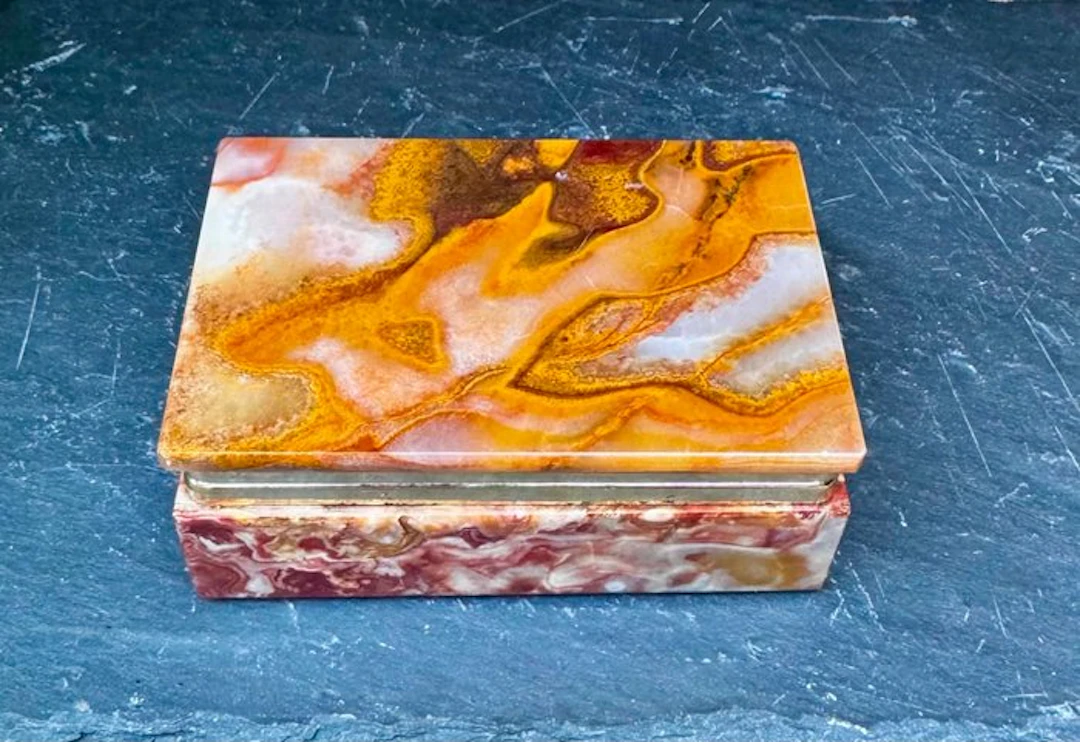 Jewellery box - Onyx - Italy in the 1960s