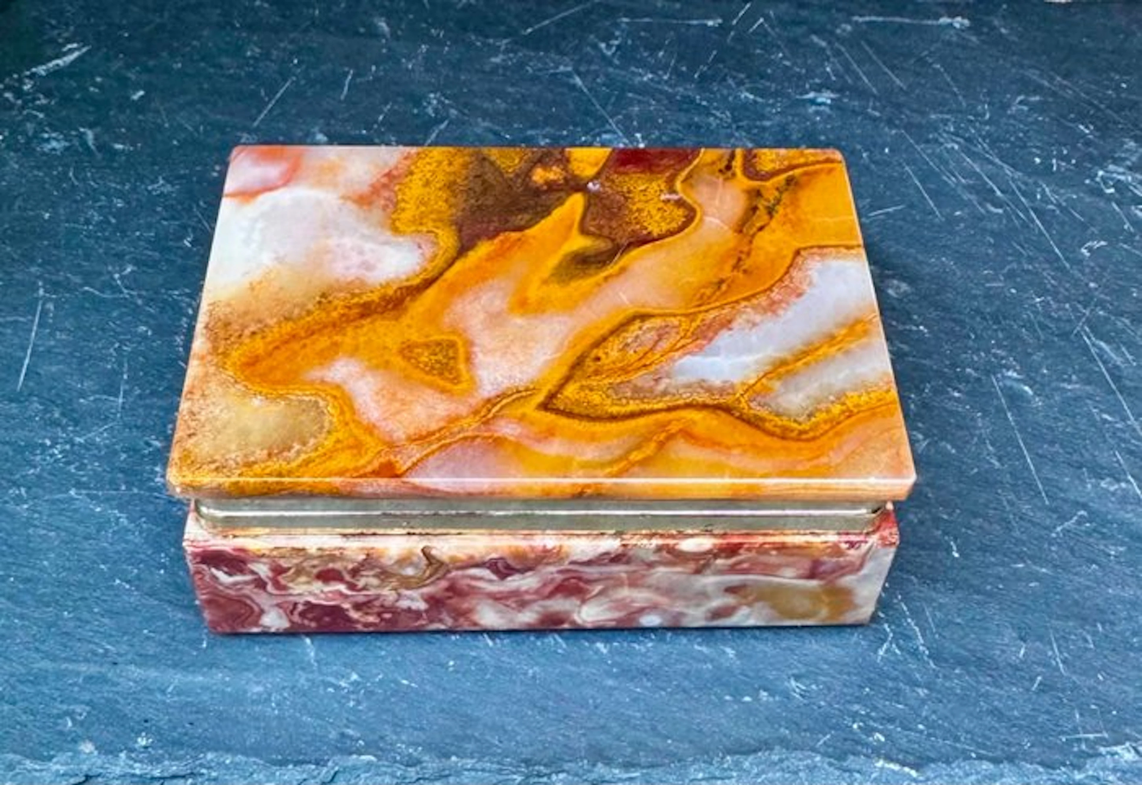 Jewellery box - Onyx - Italy in the 1960s