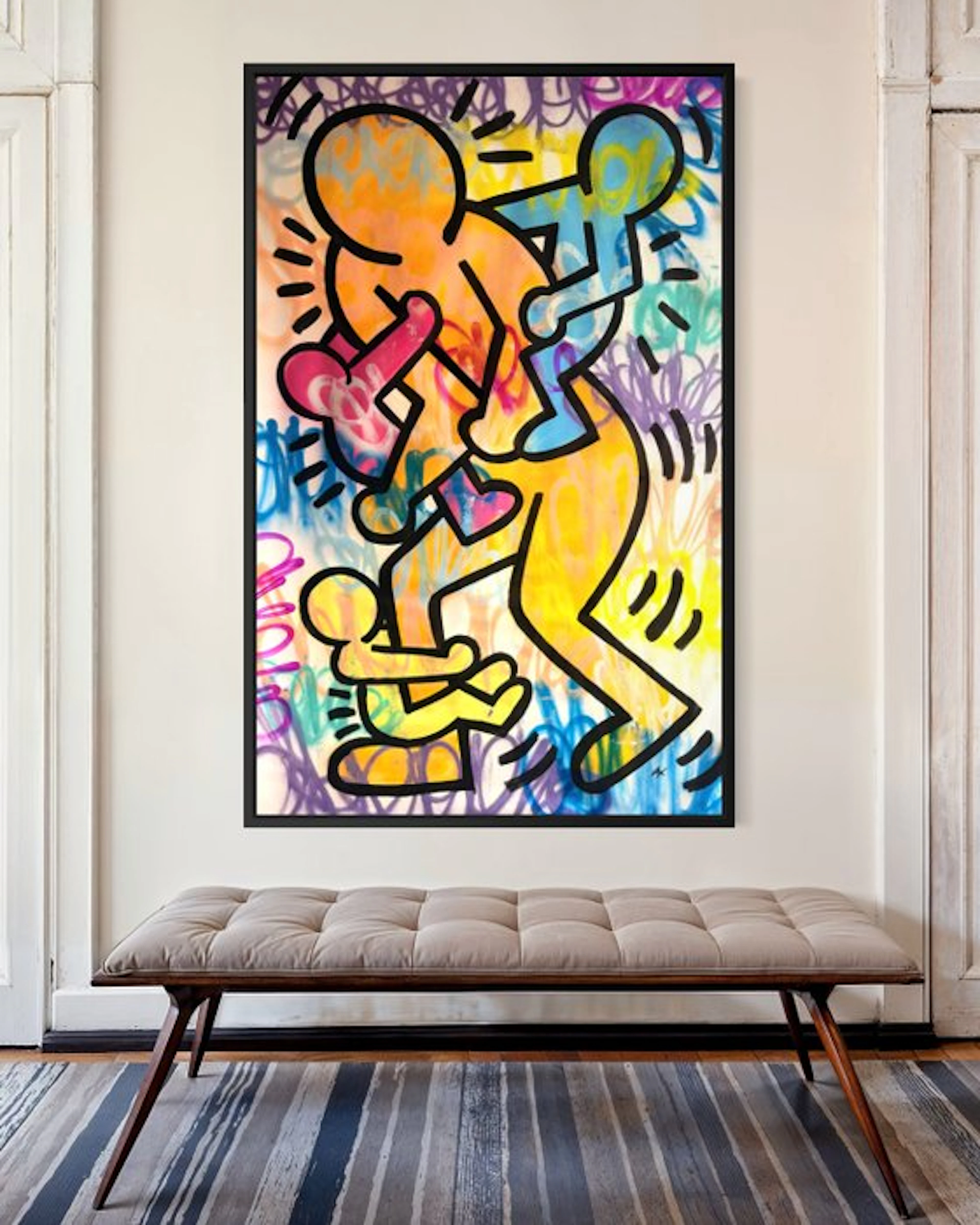 Gunnar Zyl - Love Family / Keith Haring & Zyl XXL