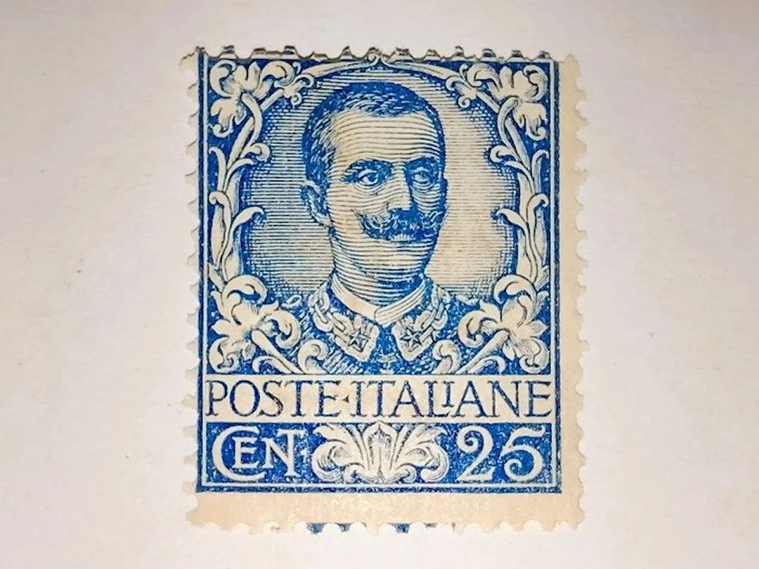 Italy 1900/1901 - 25c blue Victor Emmanuel