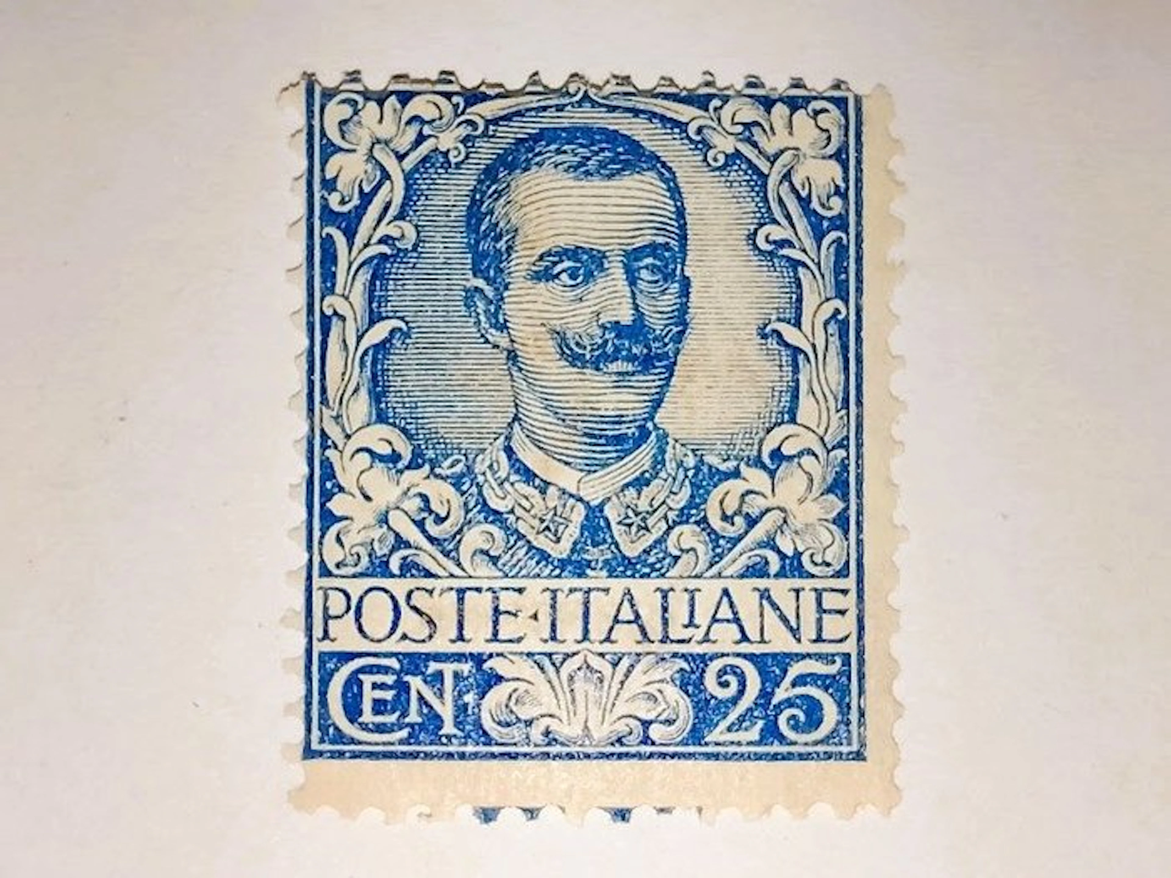 Italy 1900/1901 - 25c blue Victor Emmanuel