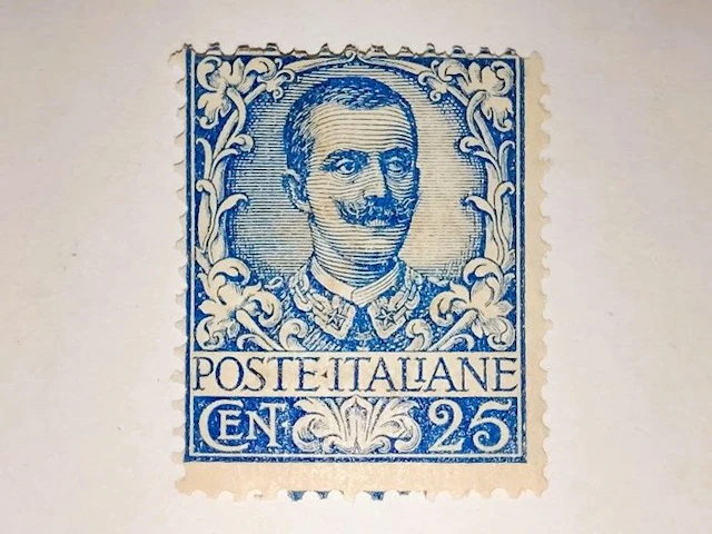 Italy 1900/1901 - 25c blue Victor Emmanuel