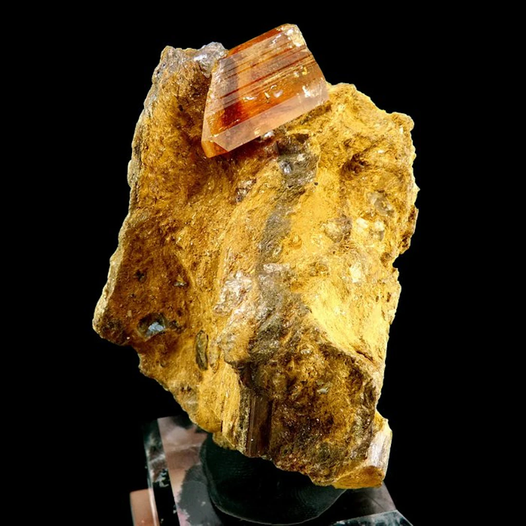 Imperial Topaz on matrix - Ouro Preto