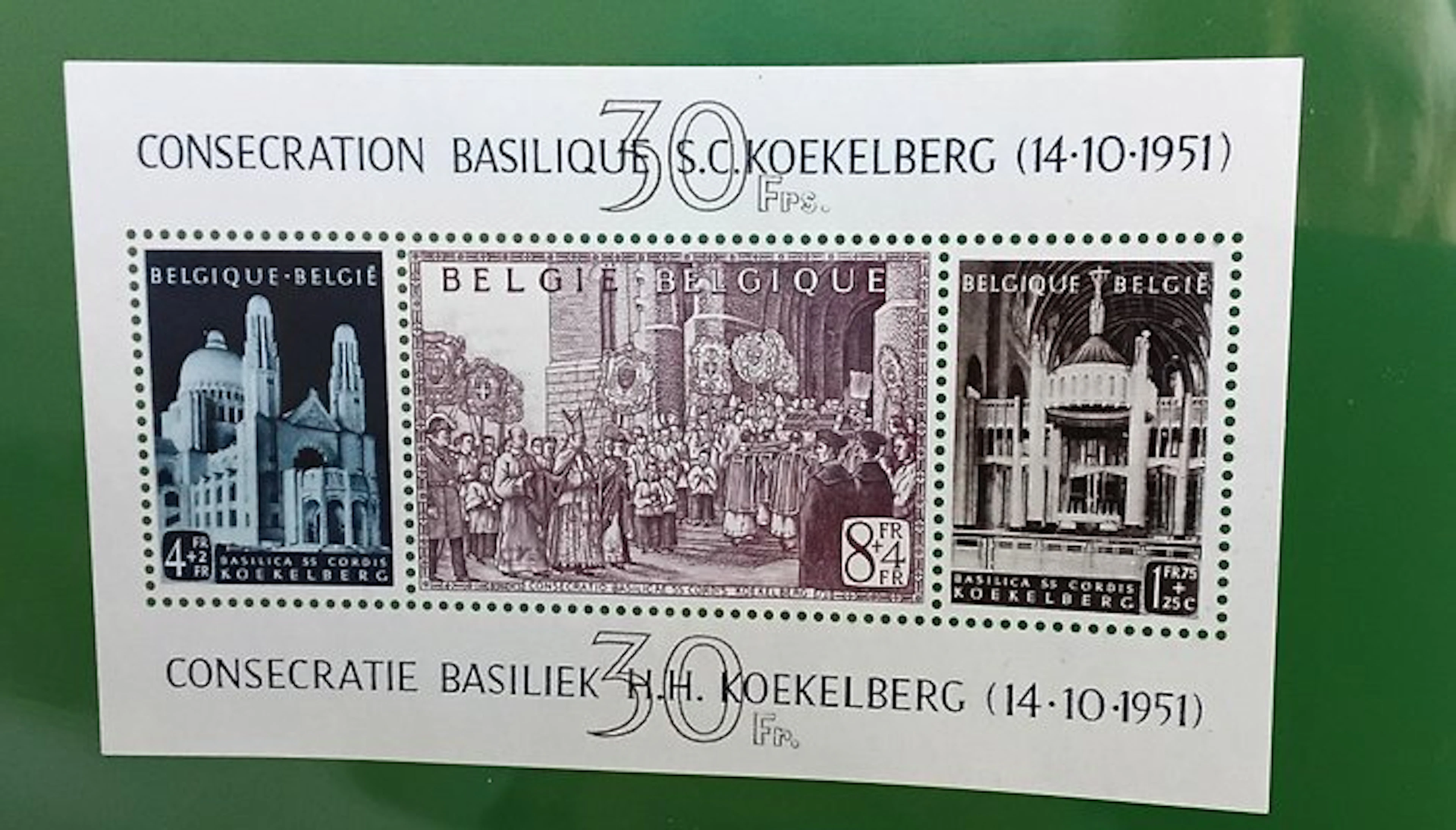 Belgium 1952 - Co-consecration of the Basilica of the Sacred Heart