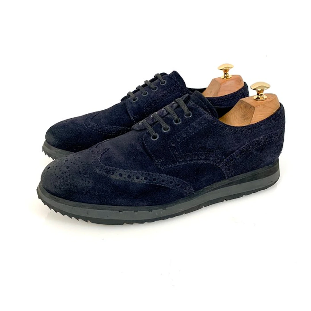 Prada Brogue Sneaker 4E 2604 Blue UK 9 - Sneakers - Size: EU 43
