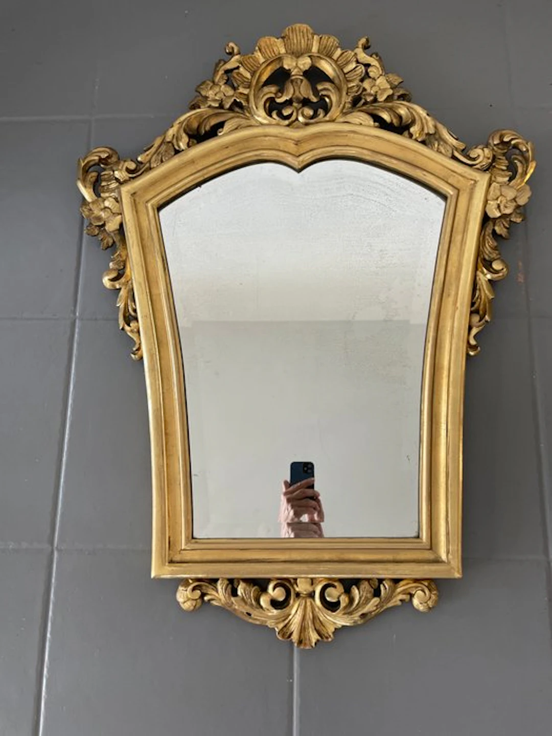 Mirror - Wood - has the 1948 label