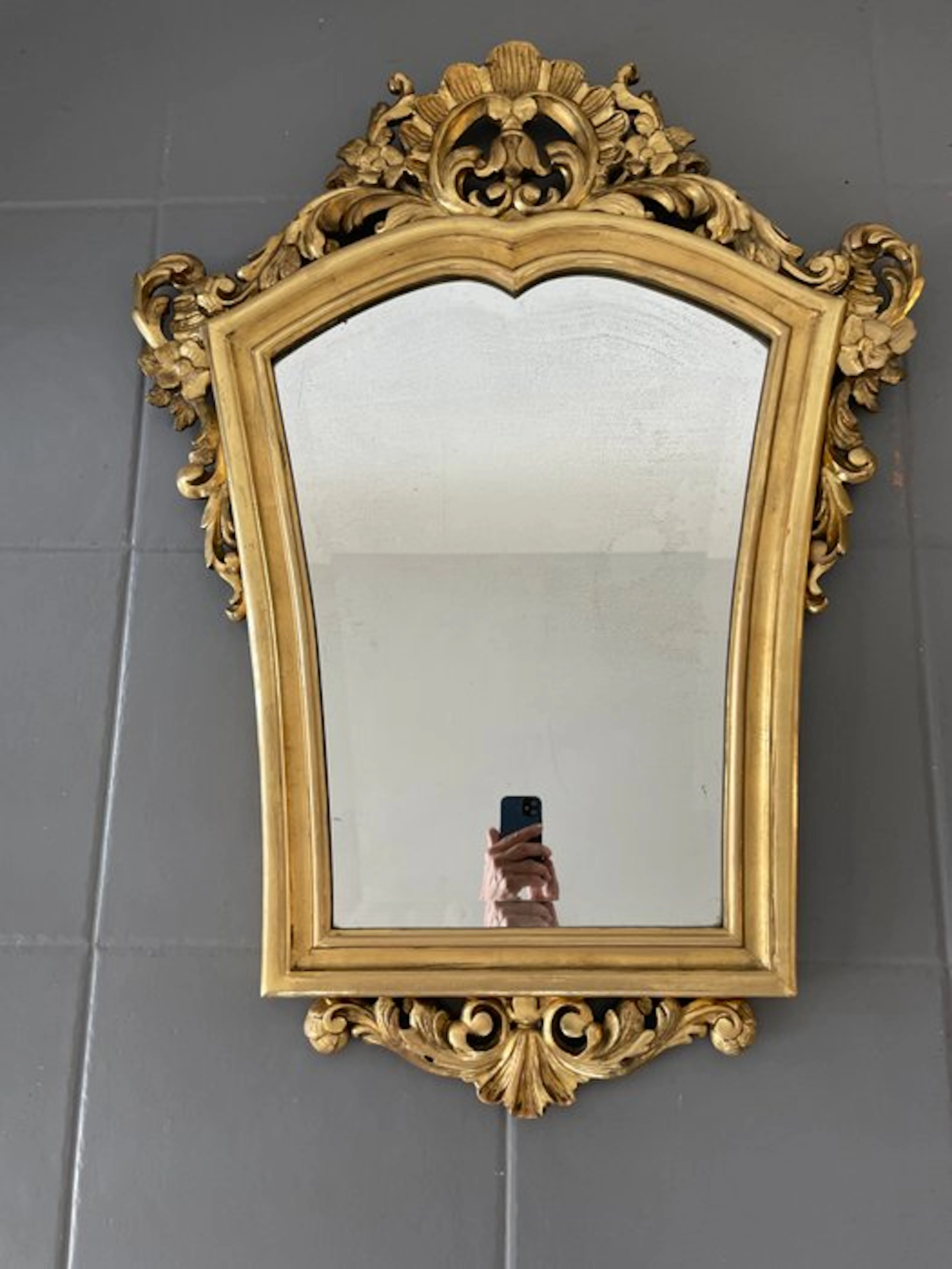 Mirror - Wood - has the 1948 label