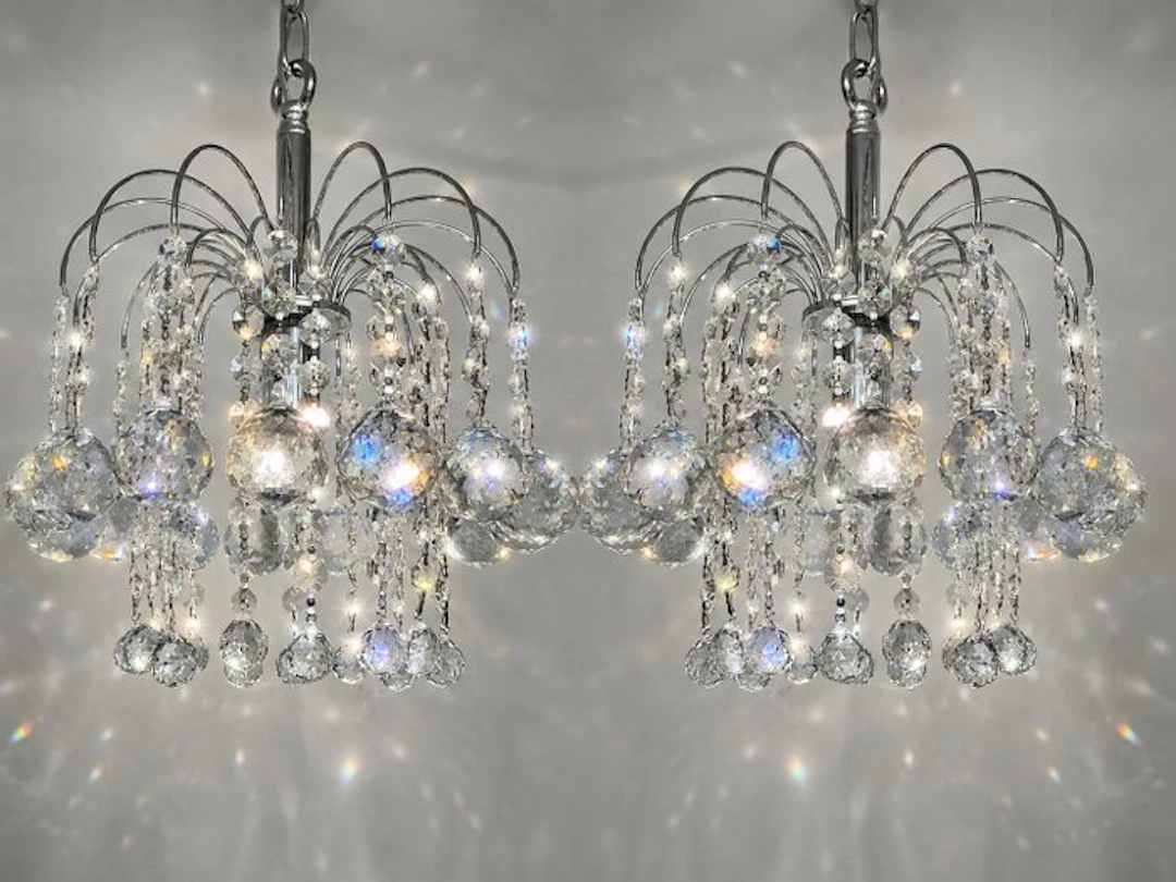 Swarovski - Chandelier (2) - Crystal, Chrome