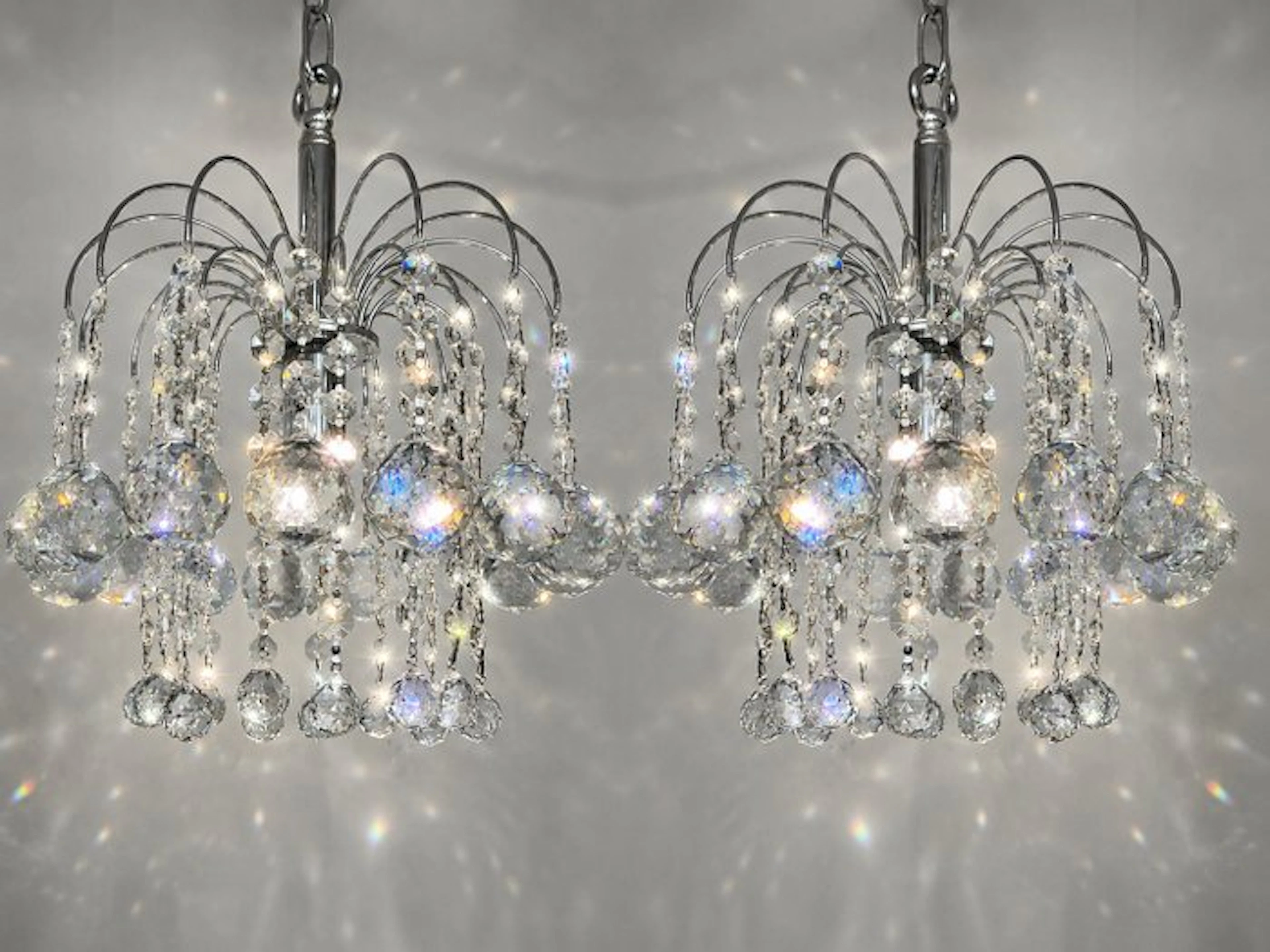 Swarovski - Chandelier (2) - Crystal, Chrome