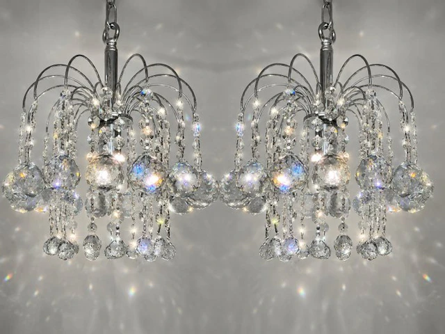 Swarovski - Chandelier (2) - Crystal, Chrome