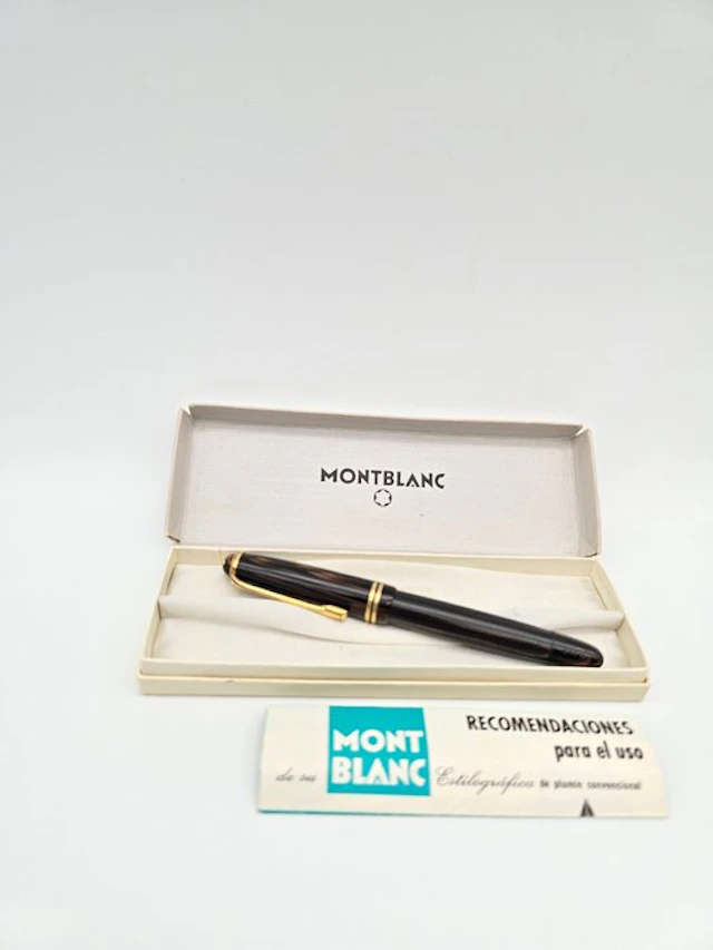Montblanc - Pluma estilografica montbanc 242 G tigers eye brown - Fountain pen