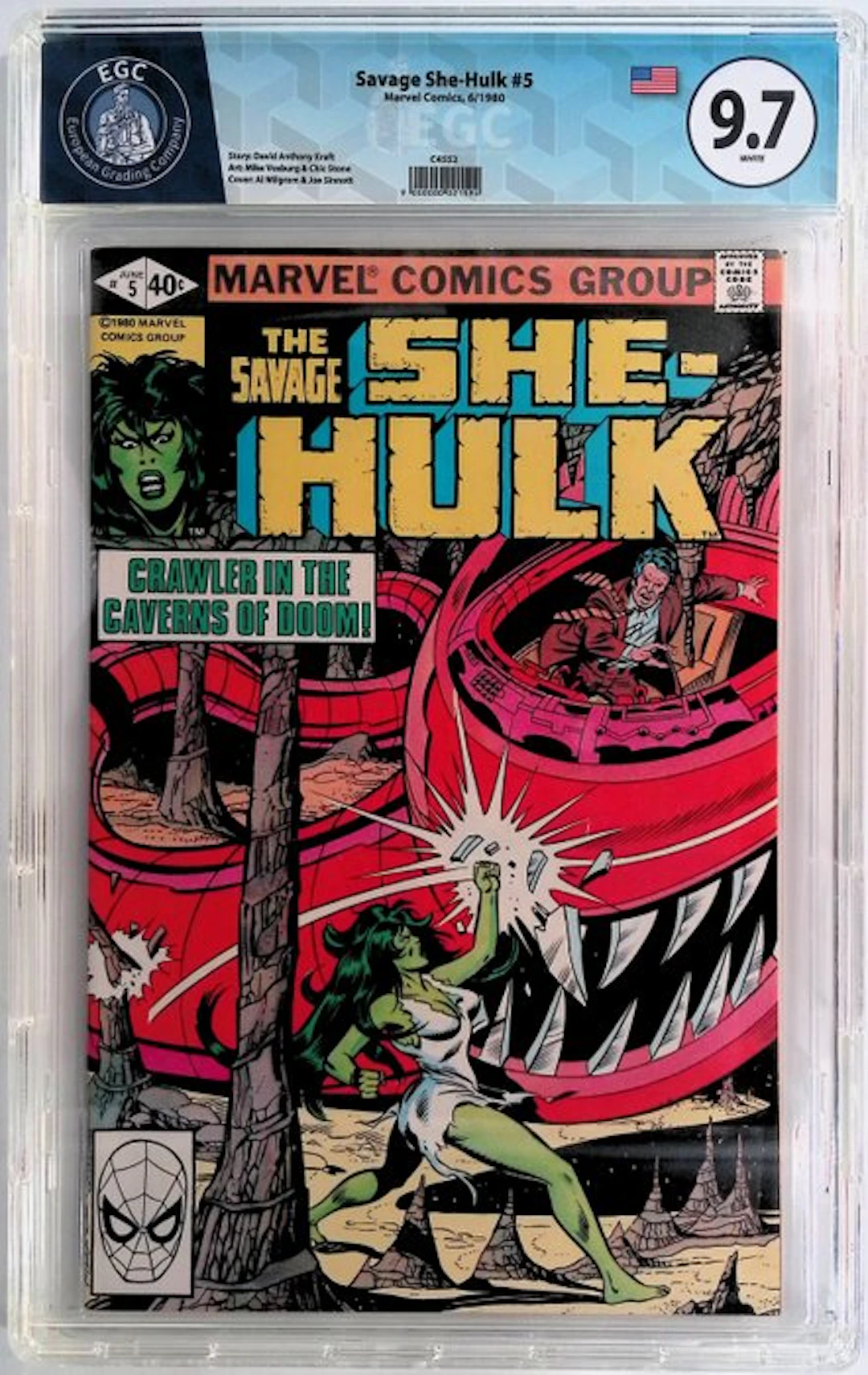 Savage She-Hulk #5 - EGC 9.8 - 1 Graded comic - First edition - 1980