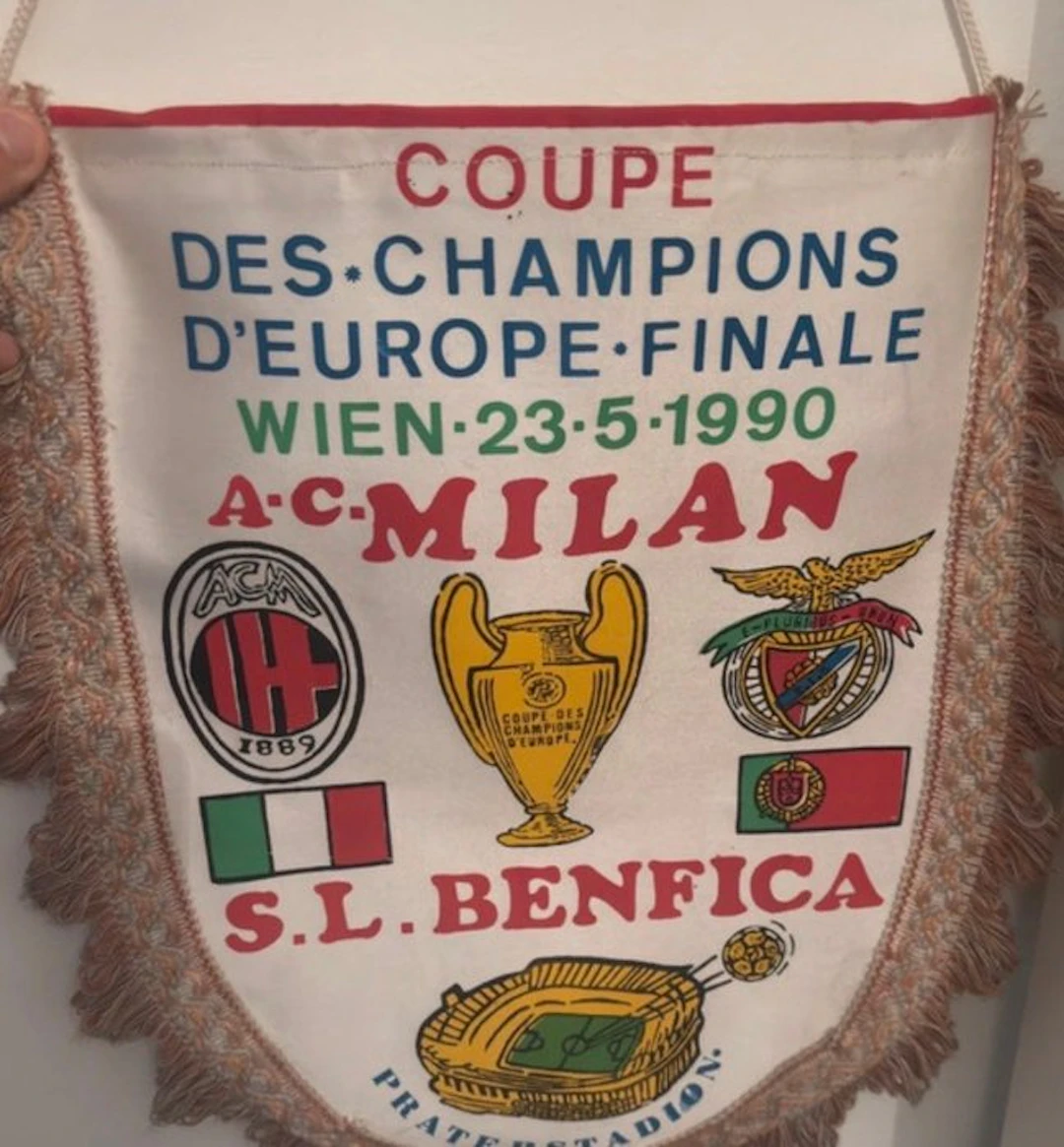 Benfica - coppa dei campioni - 1990 - Flag / pennant
