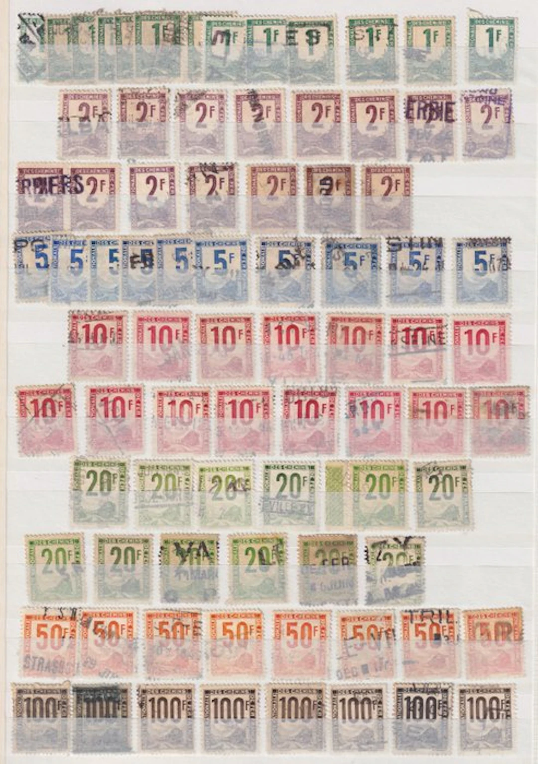 France 1944/1954 - Beautiful set of stamps called 'Petits colis'