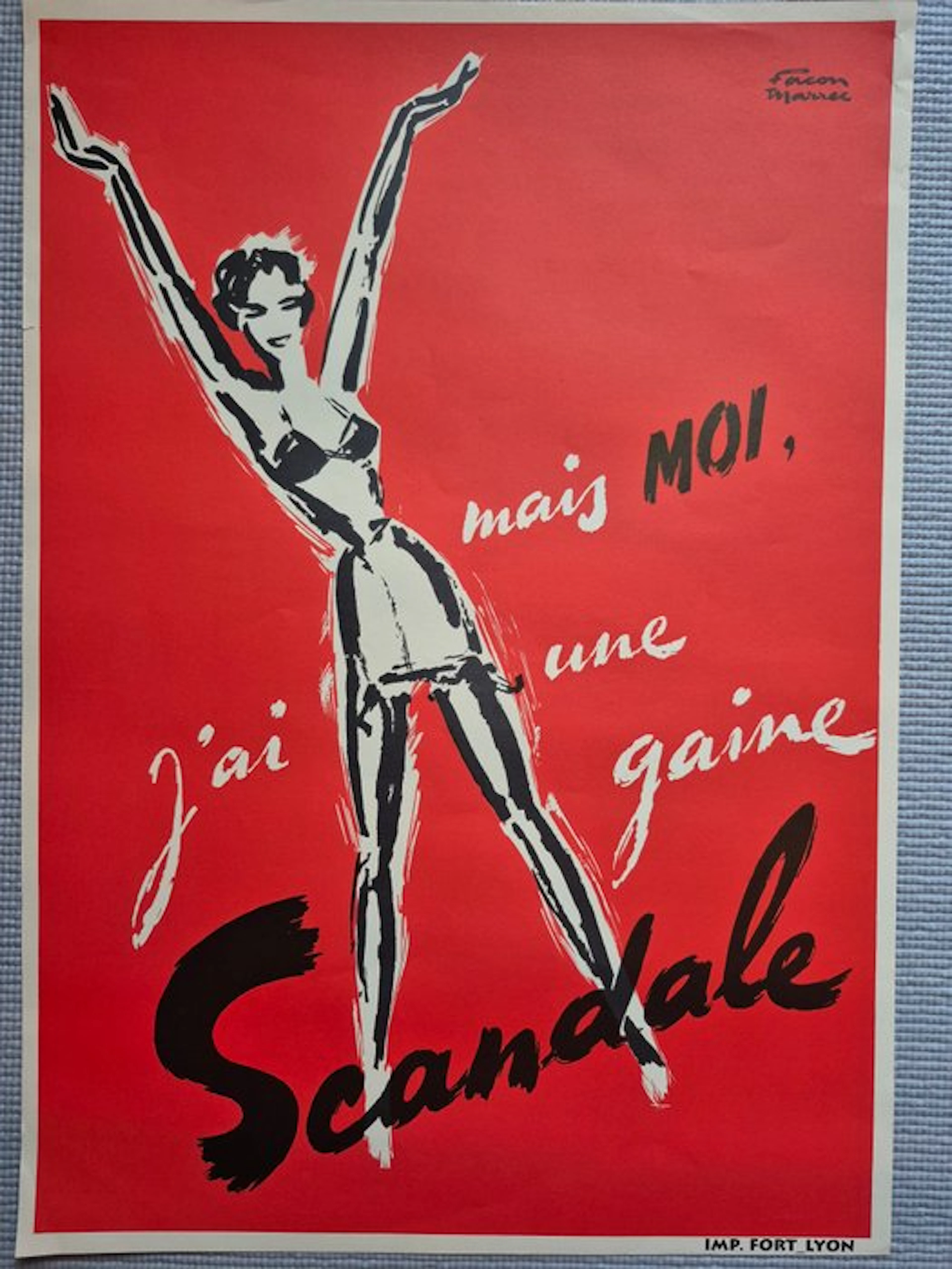 Facon Marrec - IMP. FORT LYON - J'ai mais MOI, une gaine Scandale - 1950s