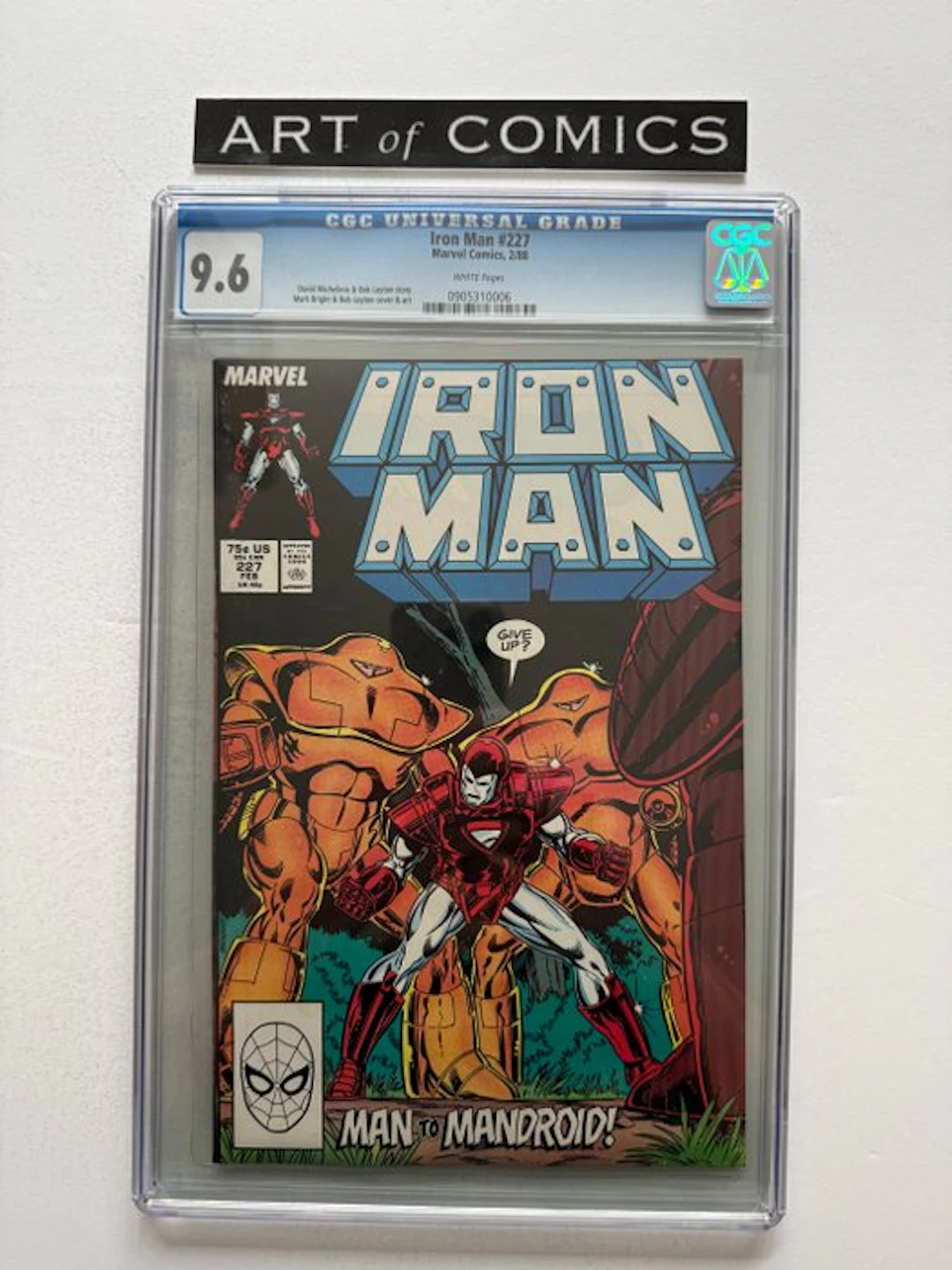 Iron Man #227 - CGC 9.6 - 1 Graded comic - First edition - 1988