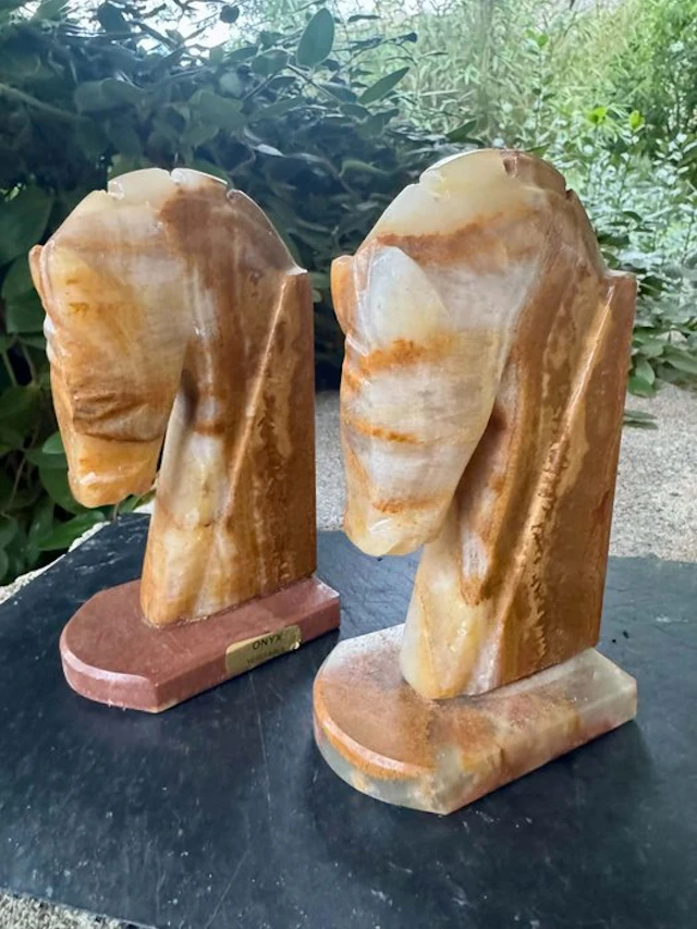 Bookends - Onyx - Horse of the 60s