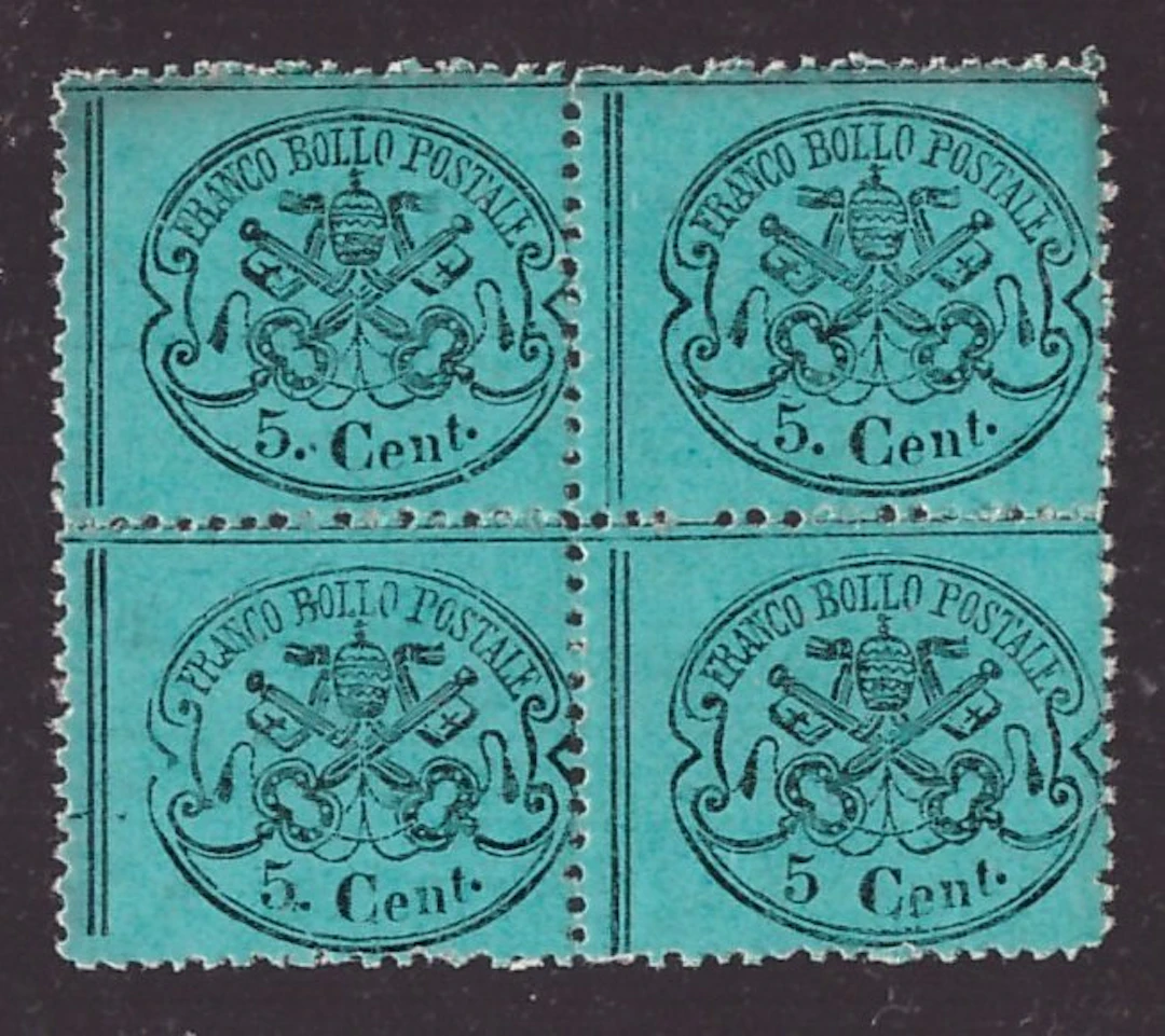 Italian Ancient States - Papal State 1868 - 5 c