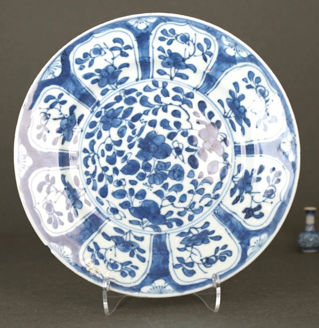 Kangxi (1662-1722) - Plate - Peonies