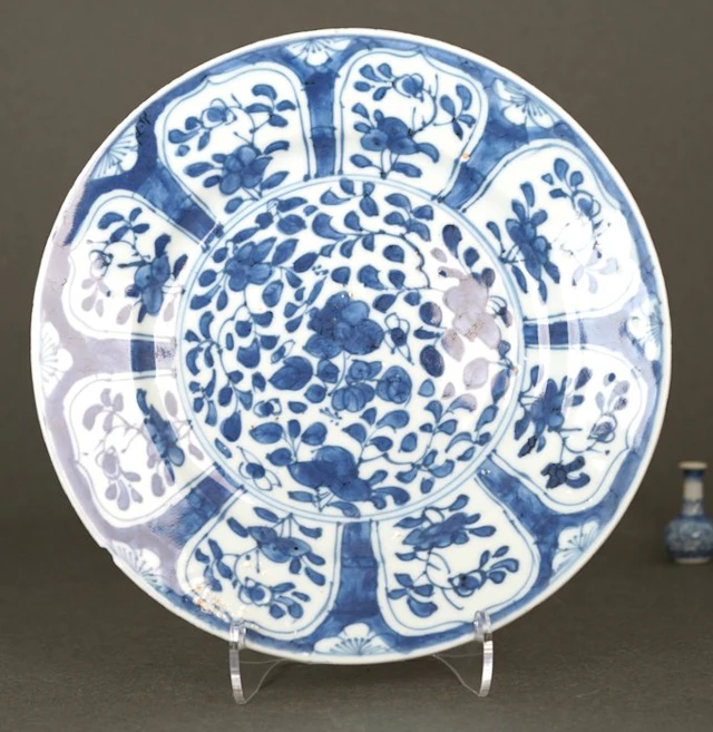 Kangxi (1662-1722) - Plate - Peonies