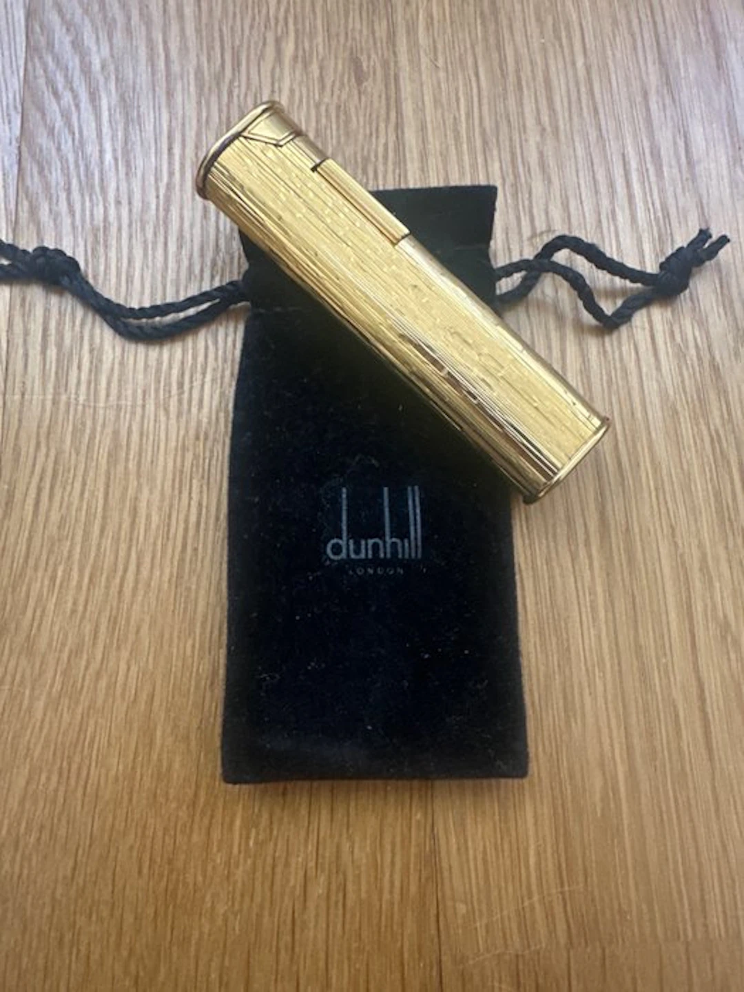 Dunhill - Dress Feuerzeug Gold Muster - Lighter - Gold plated