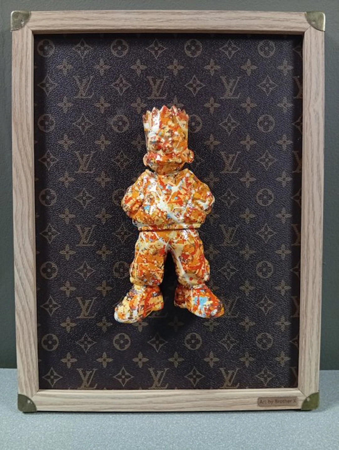 Brother X - Framed urban Bart Simpson by Louis Vuitton