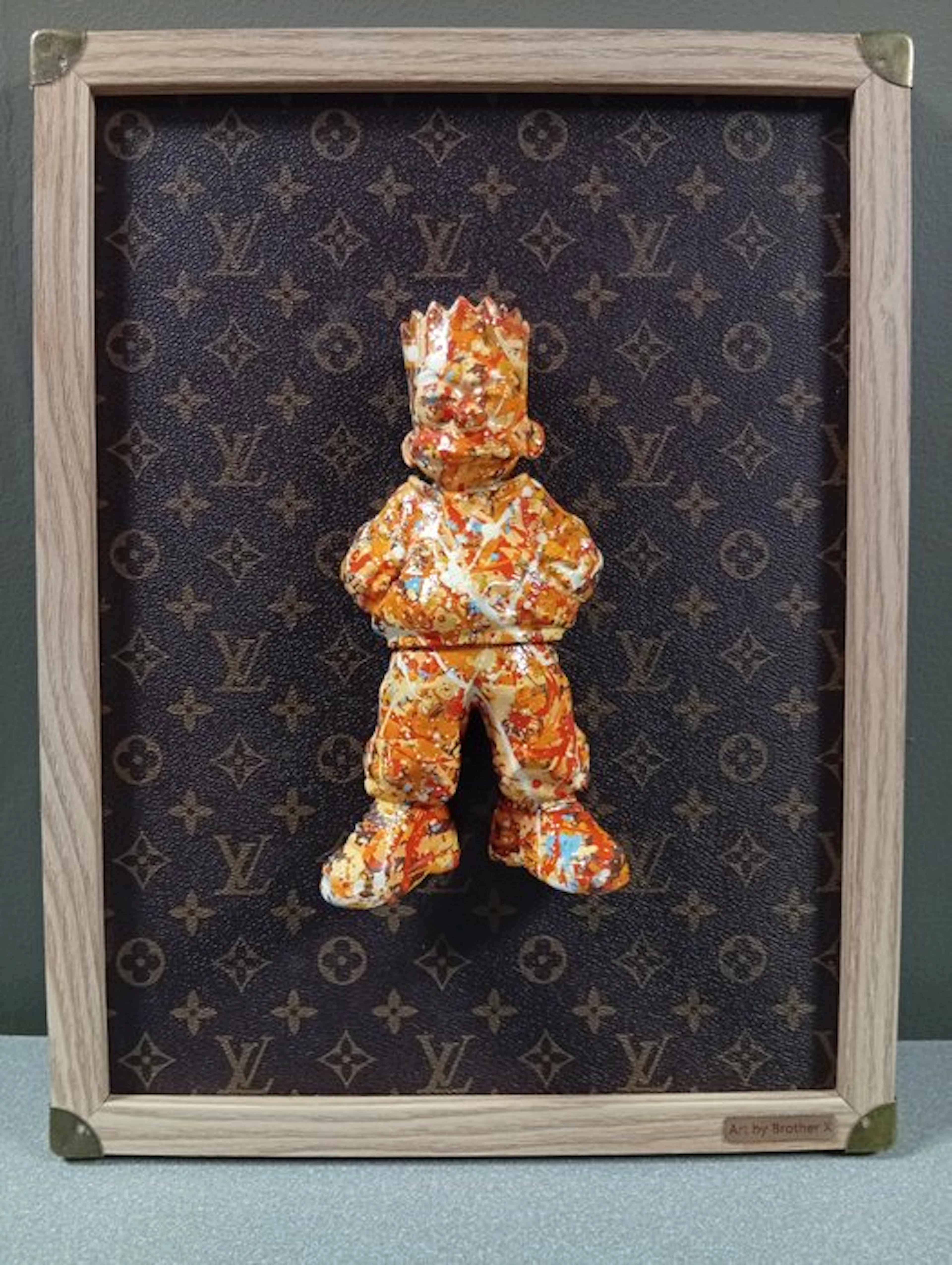 Brother X - Framed urban Bart Simpson by Louis Vuitton
