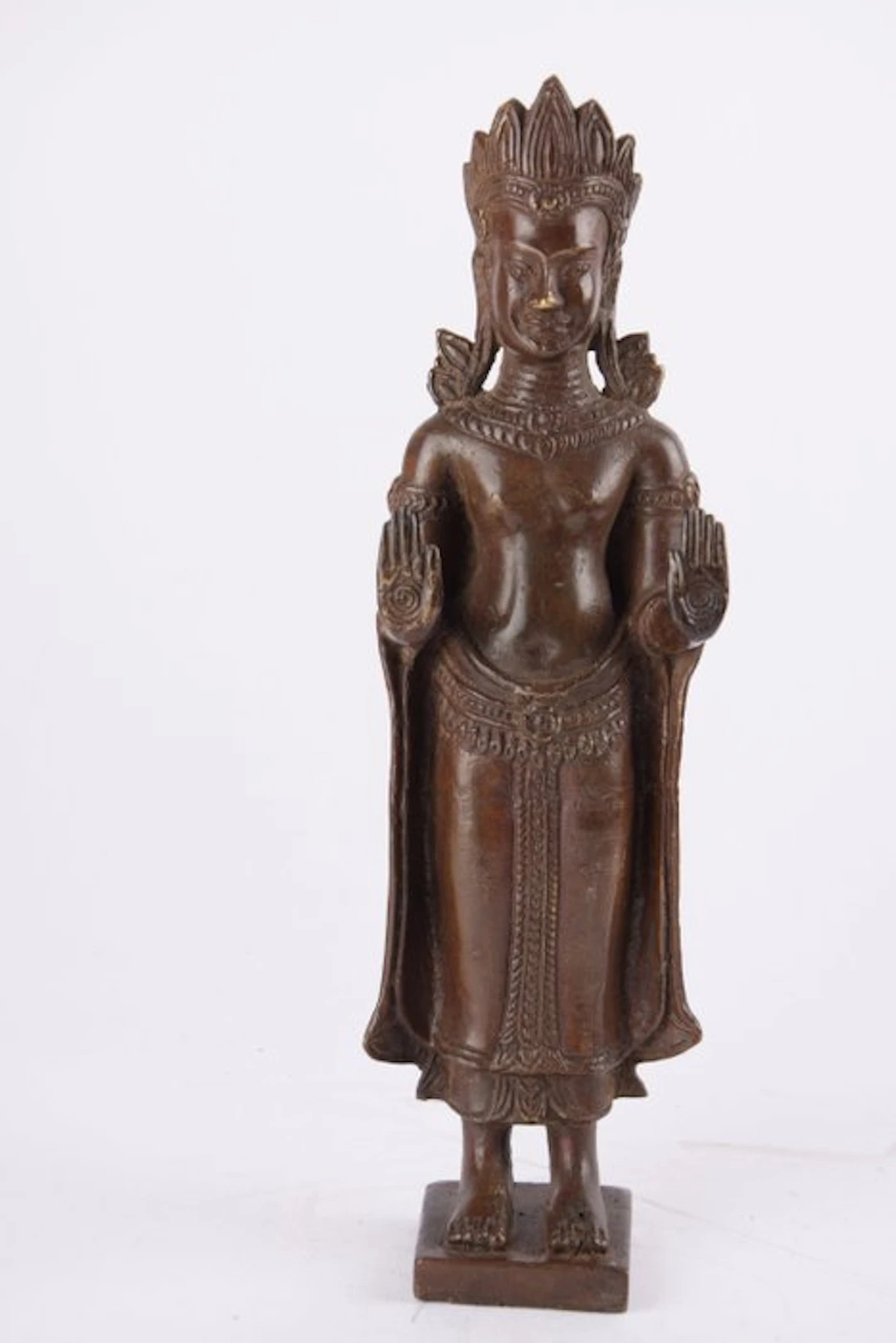 Standing Buddha - Brass - Thailand - Late 20th century