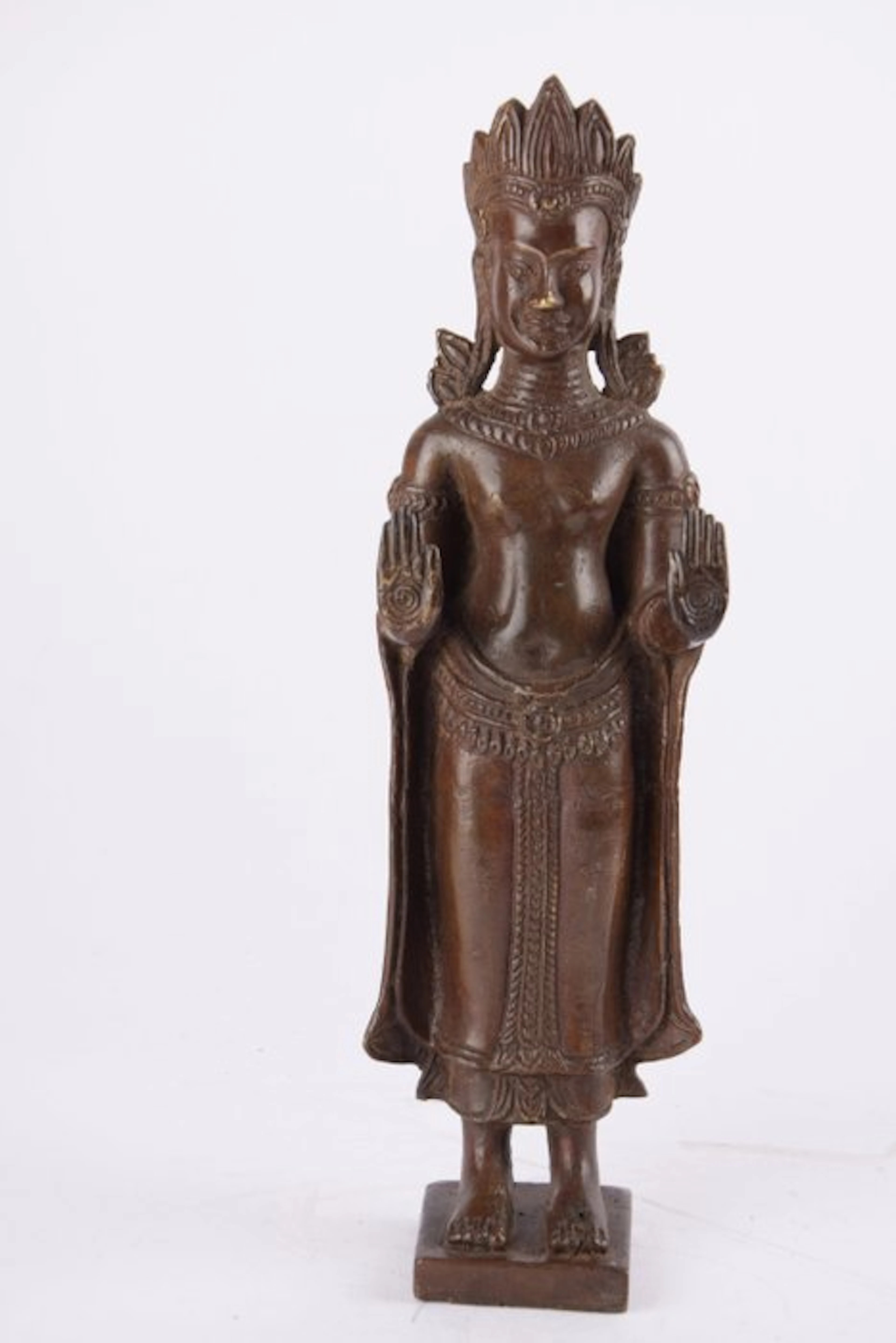 Standing Buddha - Brass - Thailand - Late 20th century