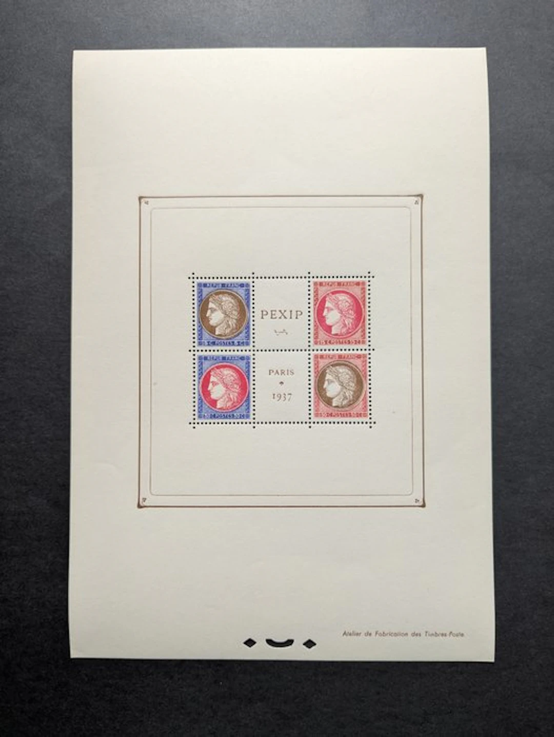 France 1937 - Paris Philatelic Exhibition - Superb...