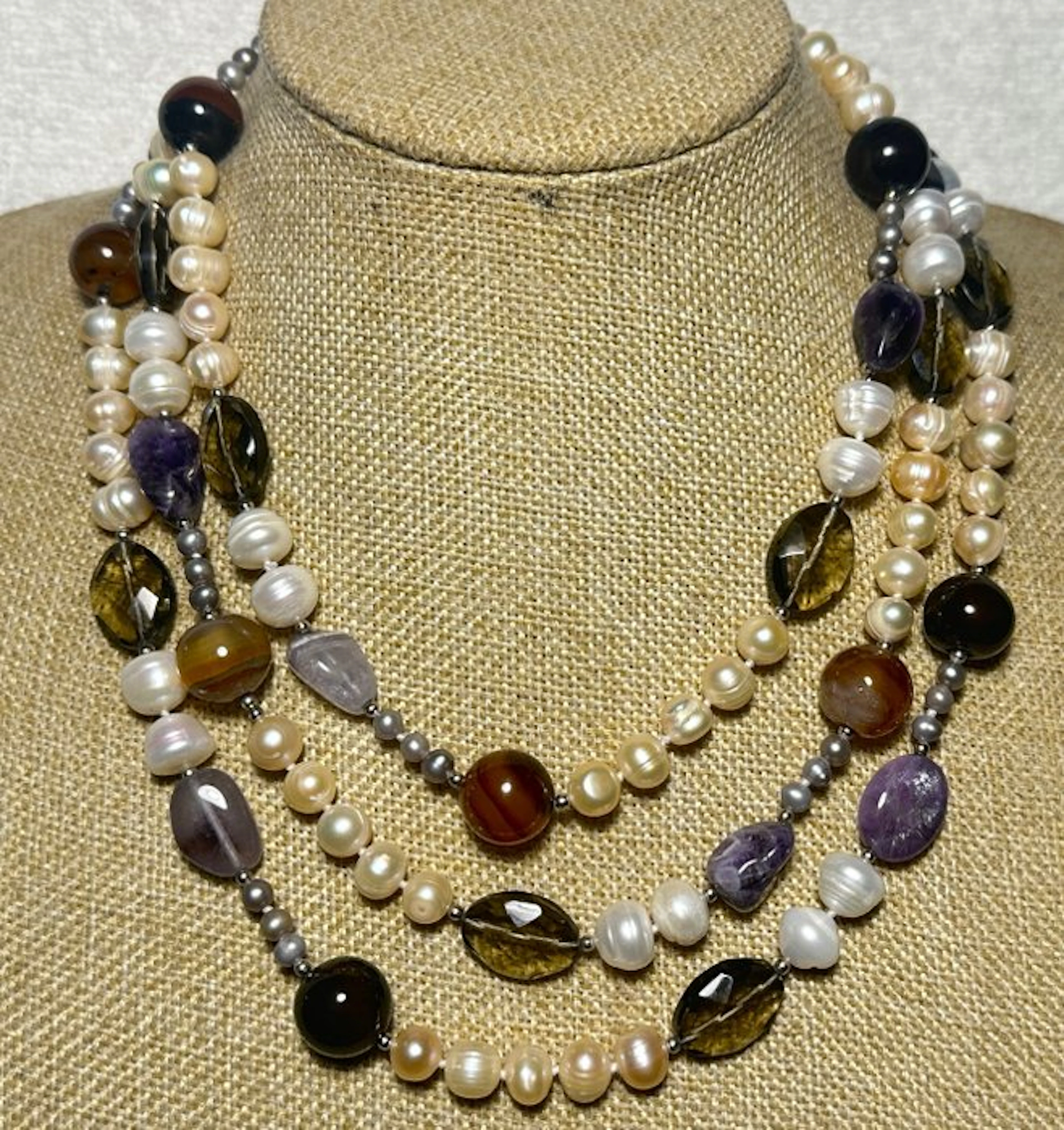 Natural freshwater pearls