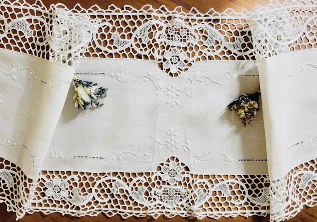Centrepiece - Linen - PIZZI & RICAMI