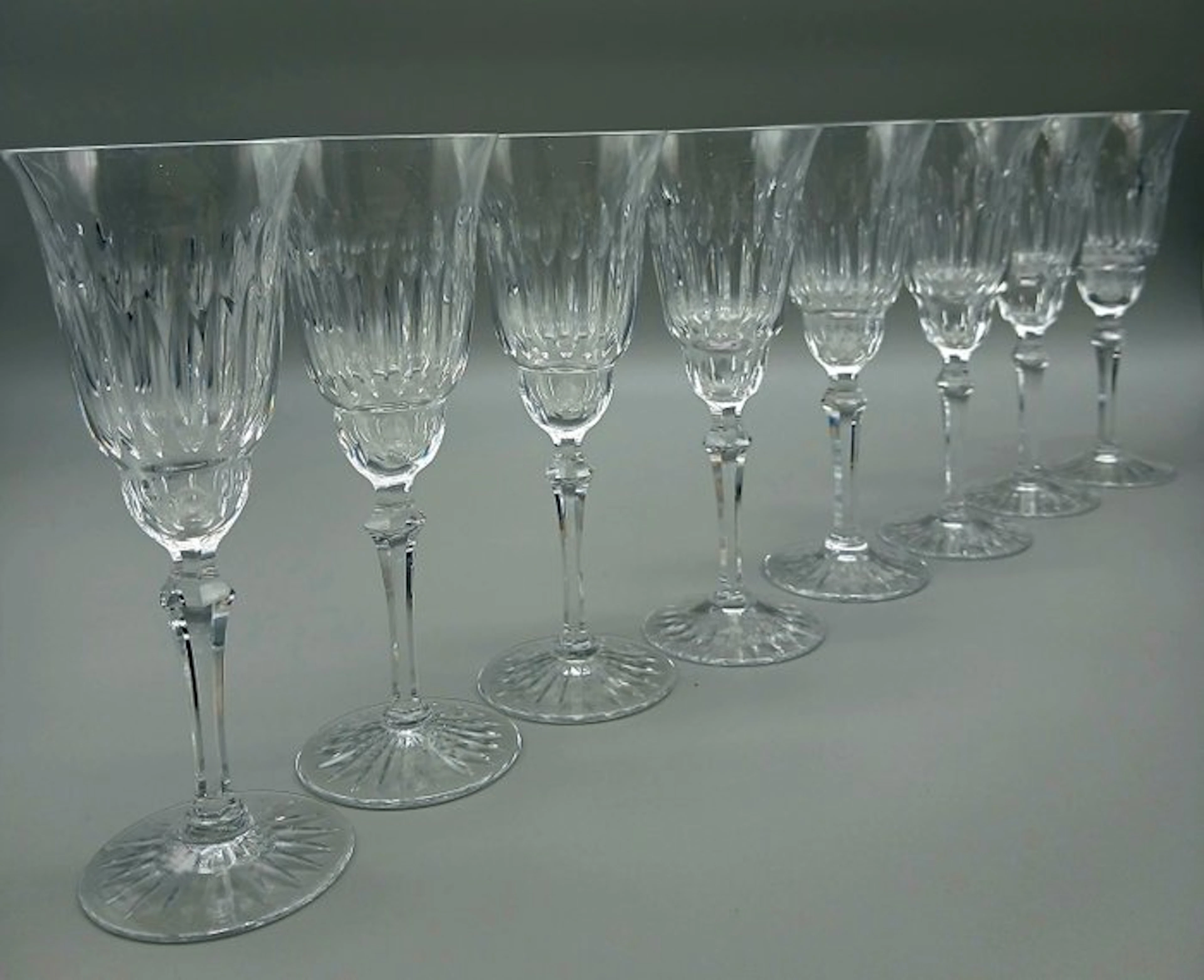 Drinking service (8) - Crystal - Belle Époque flute