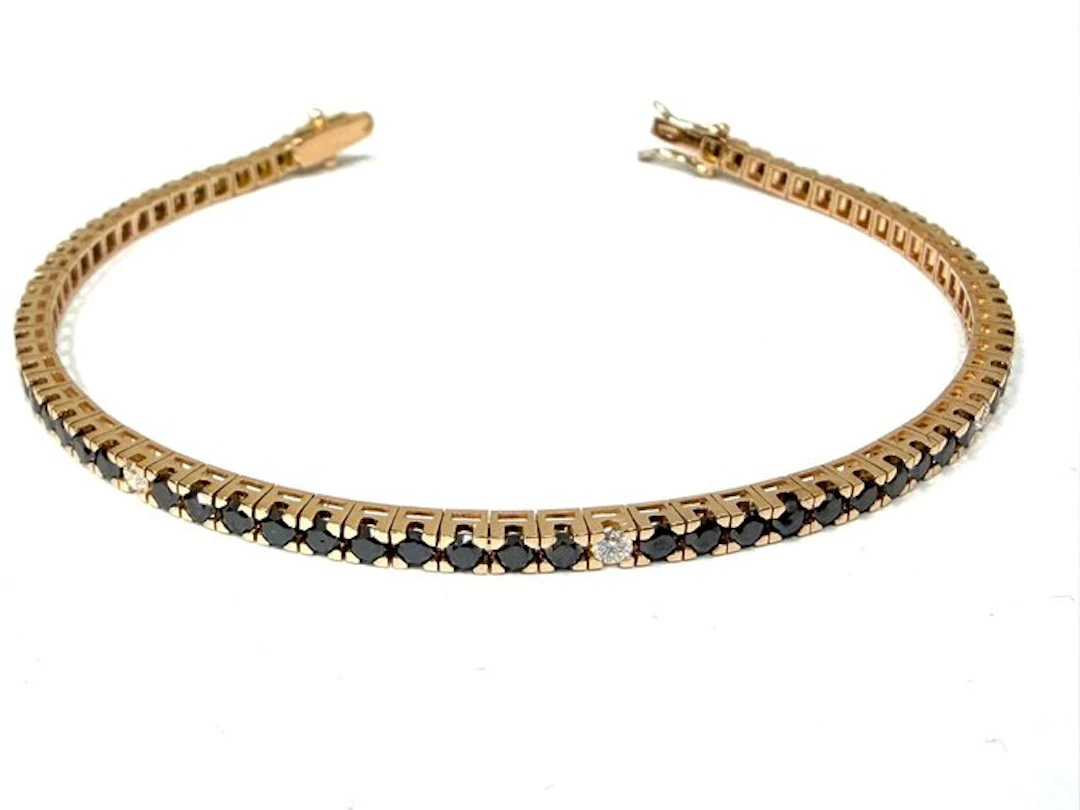 Tennis bracelet - 18 kt