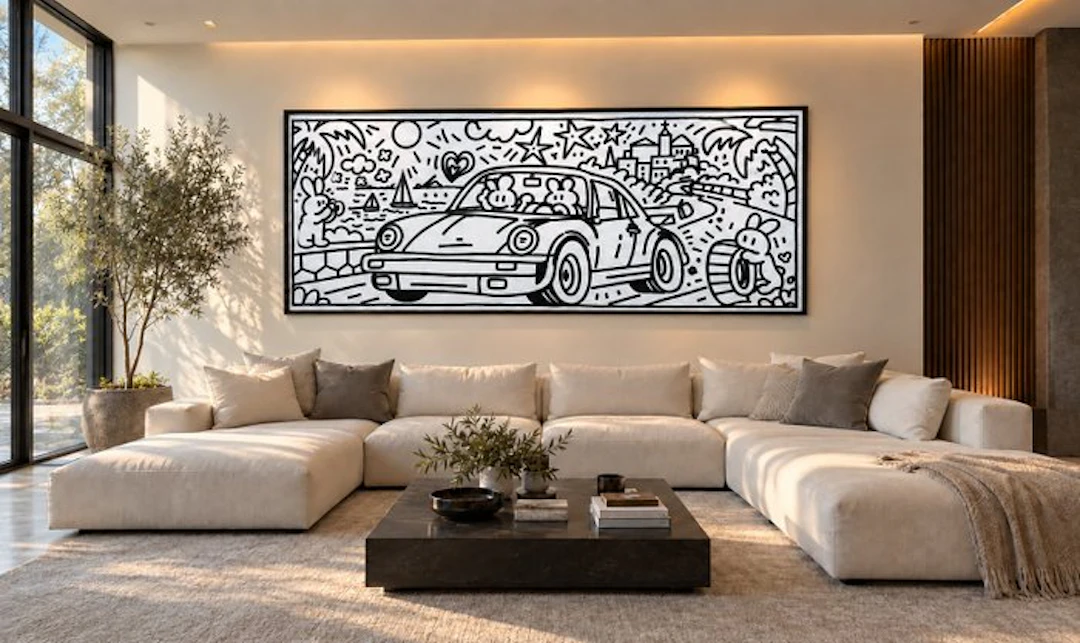 POPLEA - - RIVIERA PORSCHE XXL— POPLEA 200x100cm