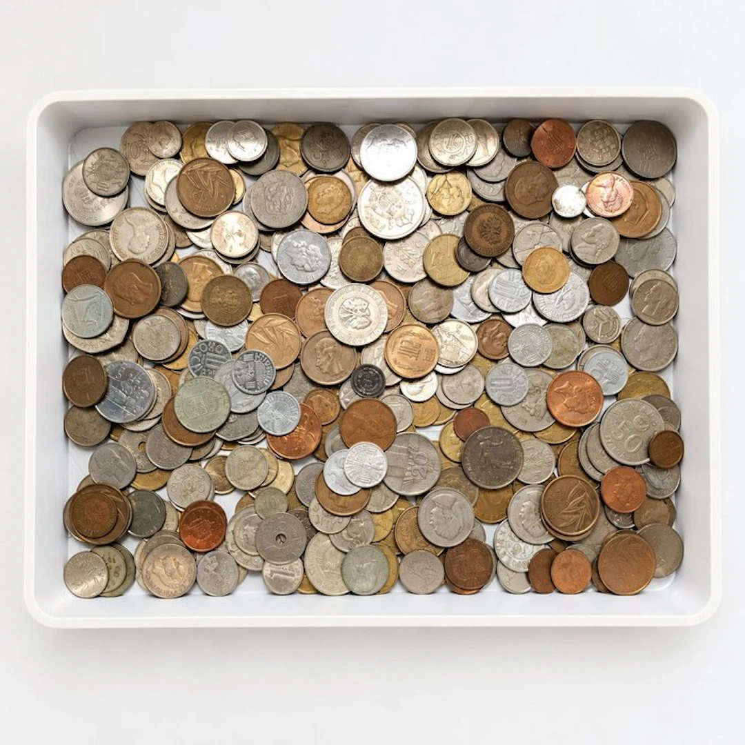 world coins, unsorted, approx. 2 kg. (No reserve price)