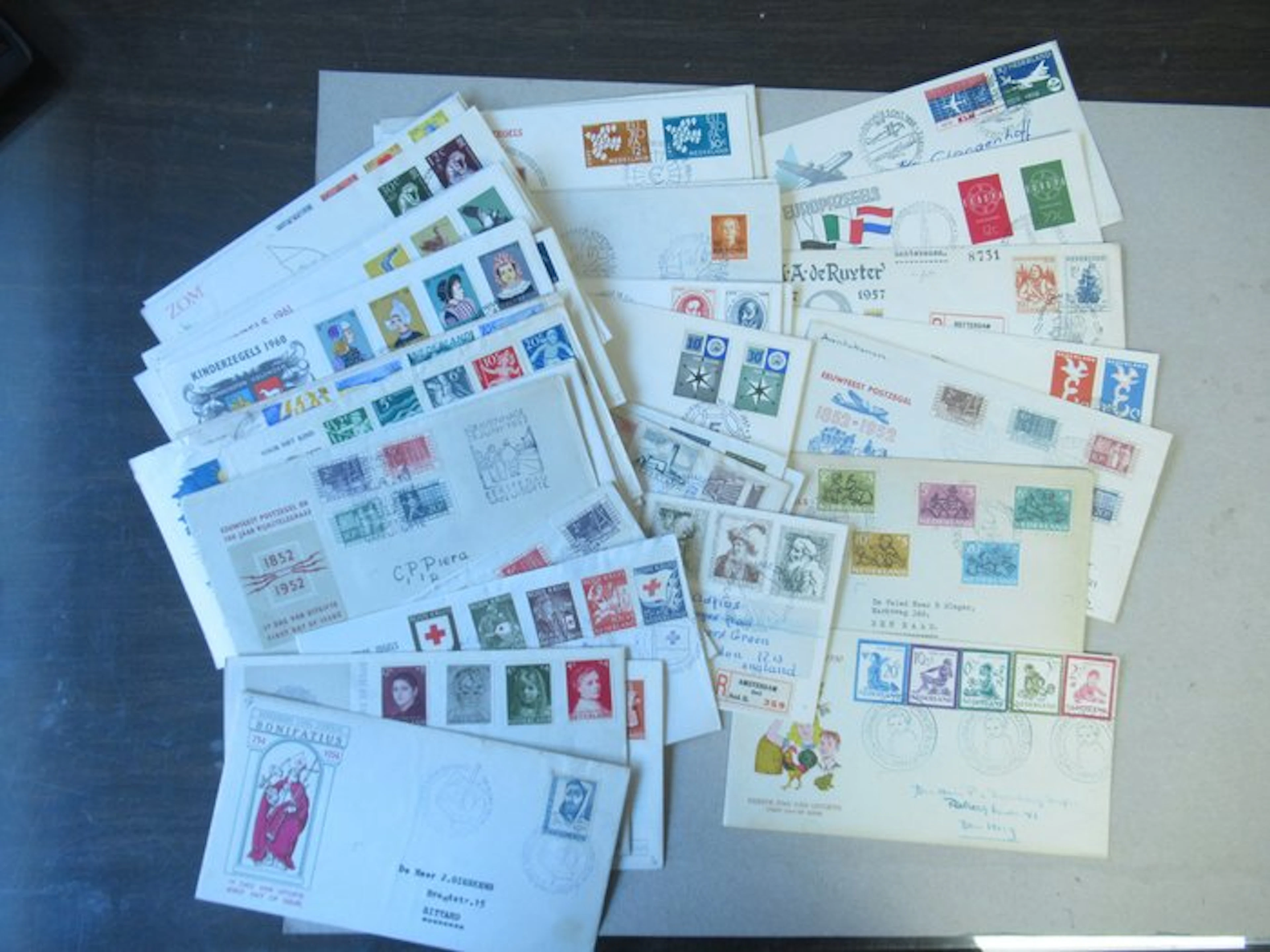 Netherlands 1948/1962 - FDC set Netherlands from E4 plus pre-official FDCs