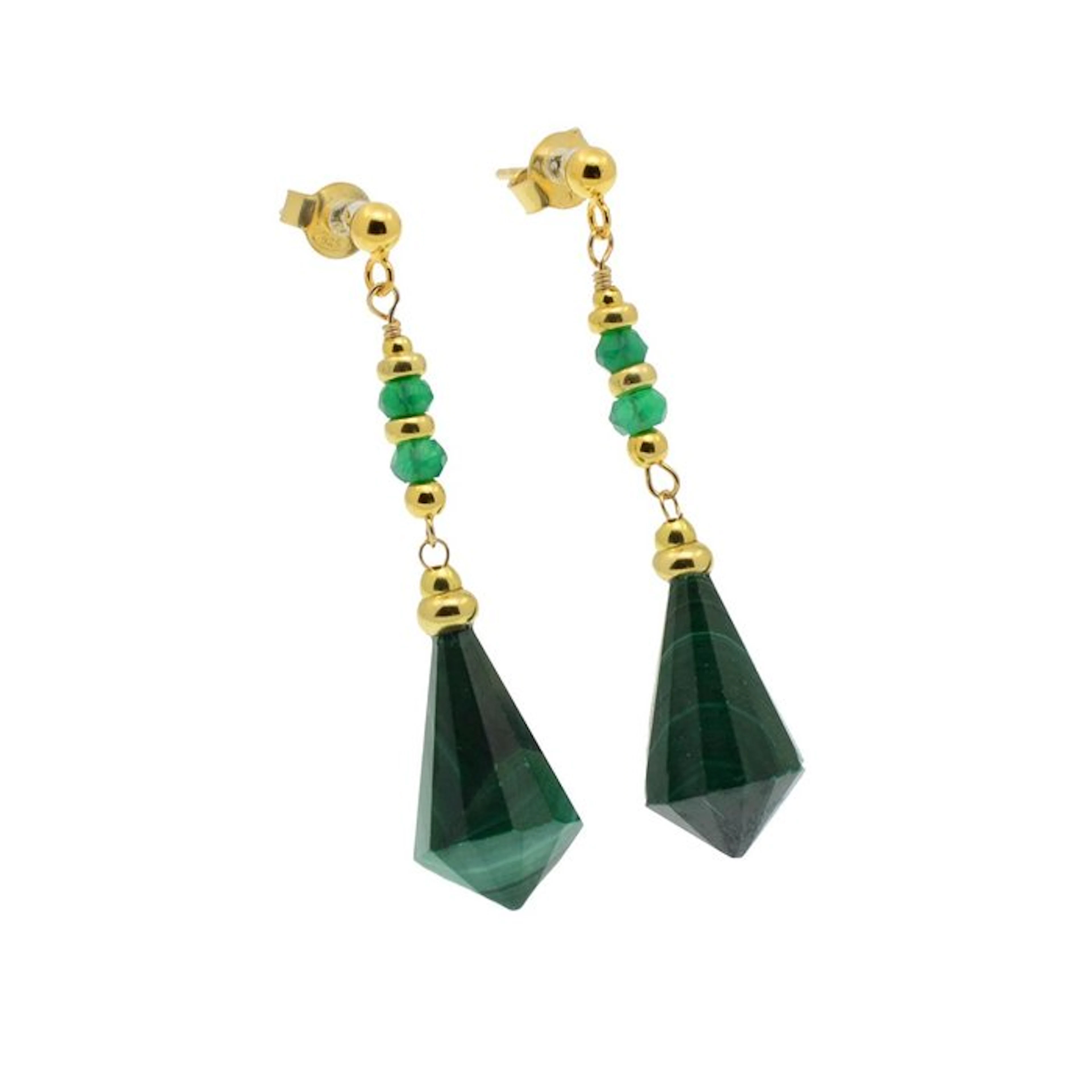 Natural gemstone - Silver - Earrings