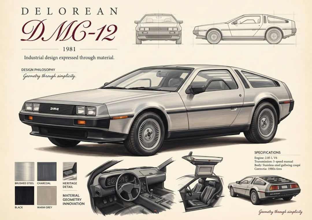 Shmidt.Art - DELOREAN DMC-12 - 1980s