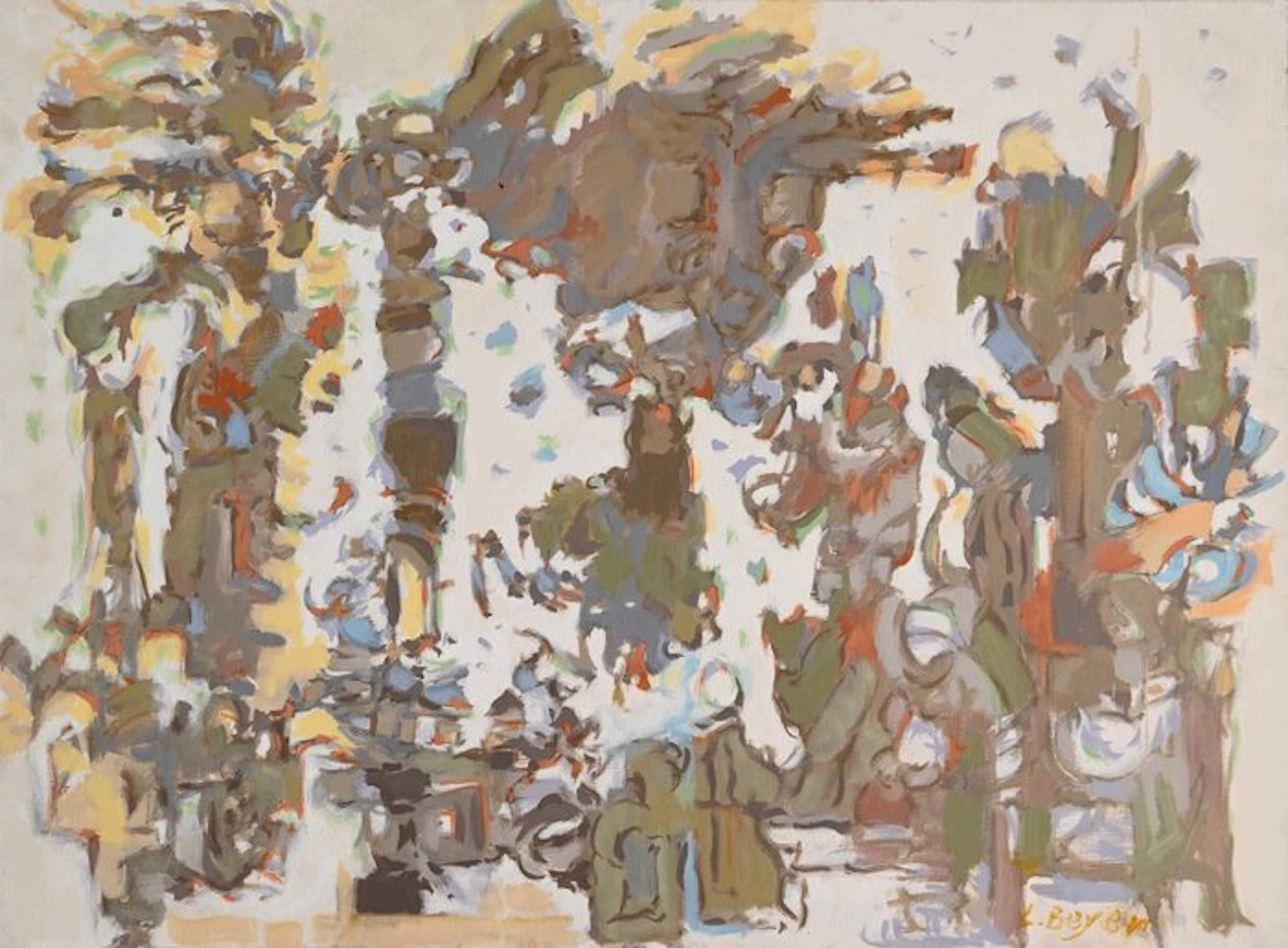 Lucien Beyer (1908-1983) - Détail sur fond blanc