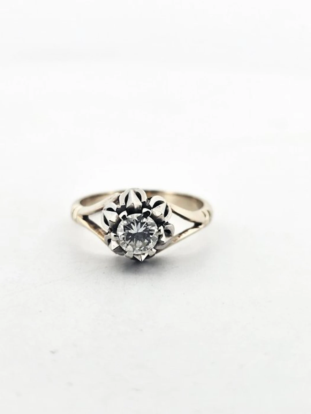 Ring - 18 kt. White gold - 0.50ct. tw. Diamond (Natural)