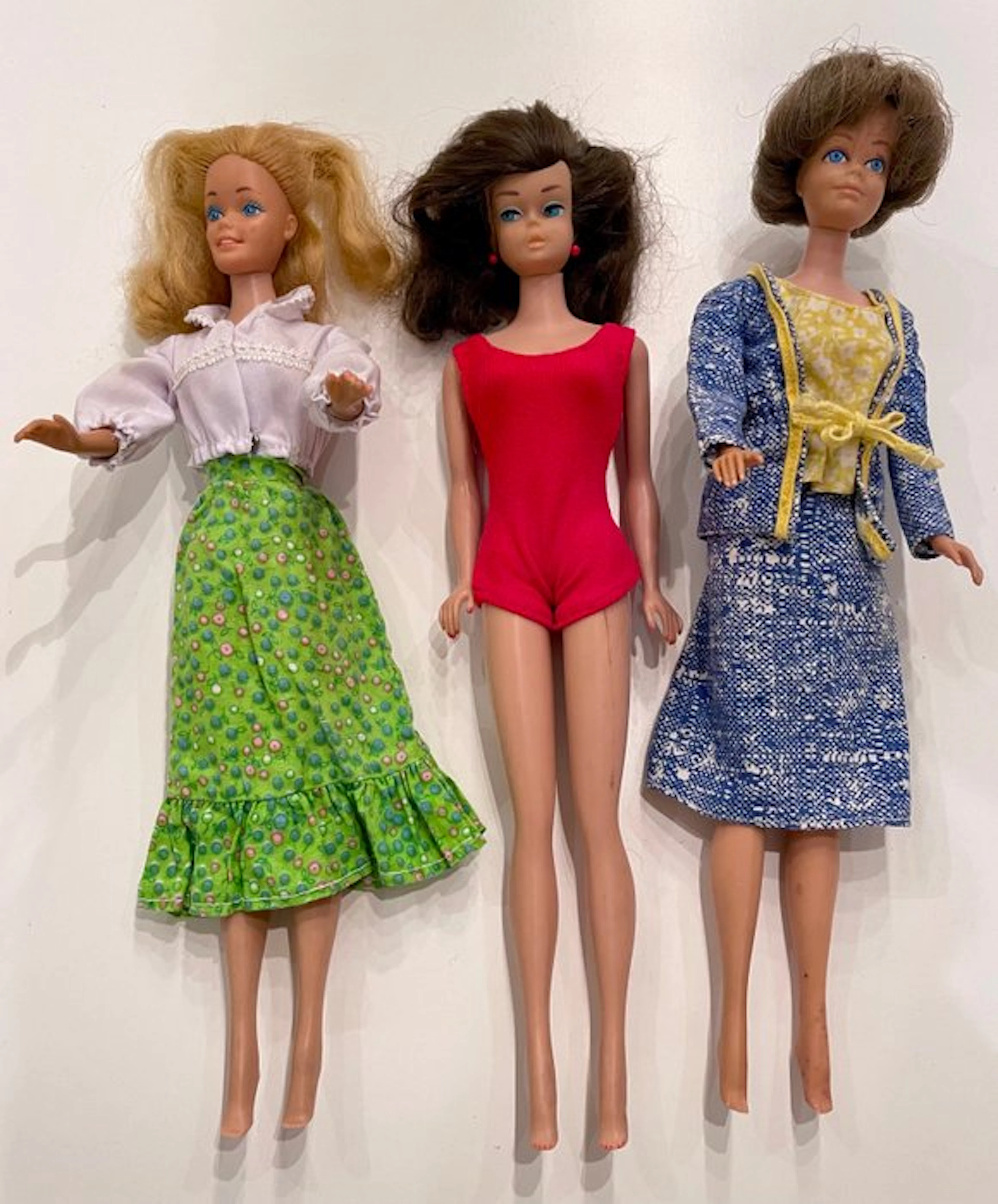 Mattel - Barbie doll - 3 Vintage Mattel Poppen - 1963...