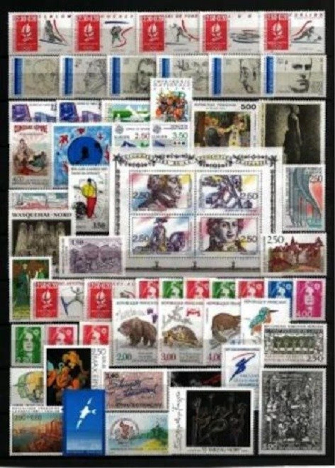 France 1991/1995 - Set of 5 consecutive full years — new...