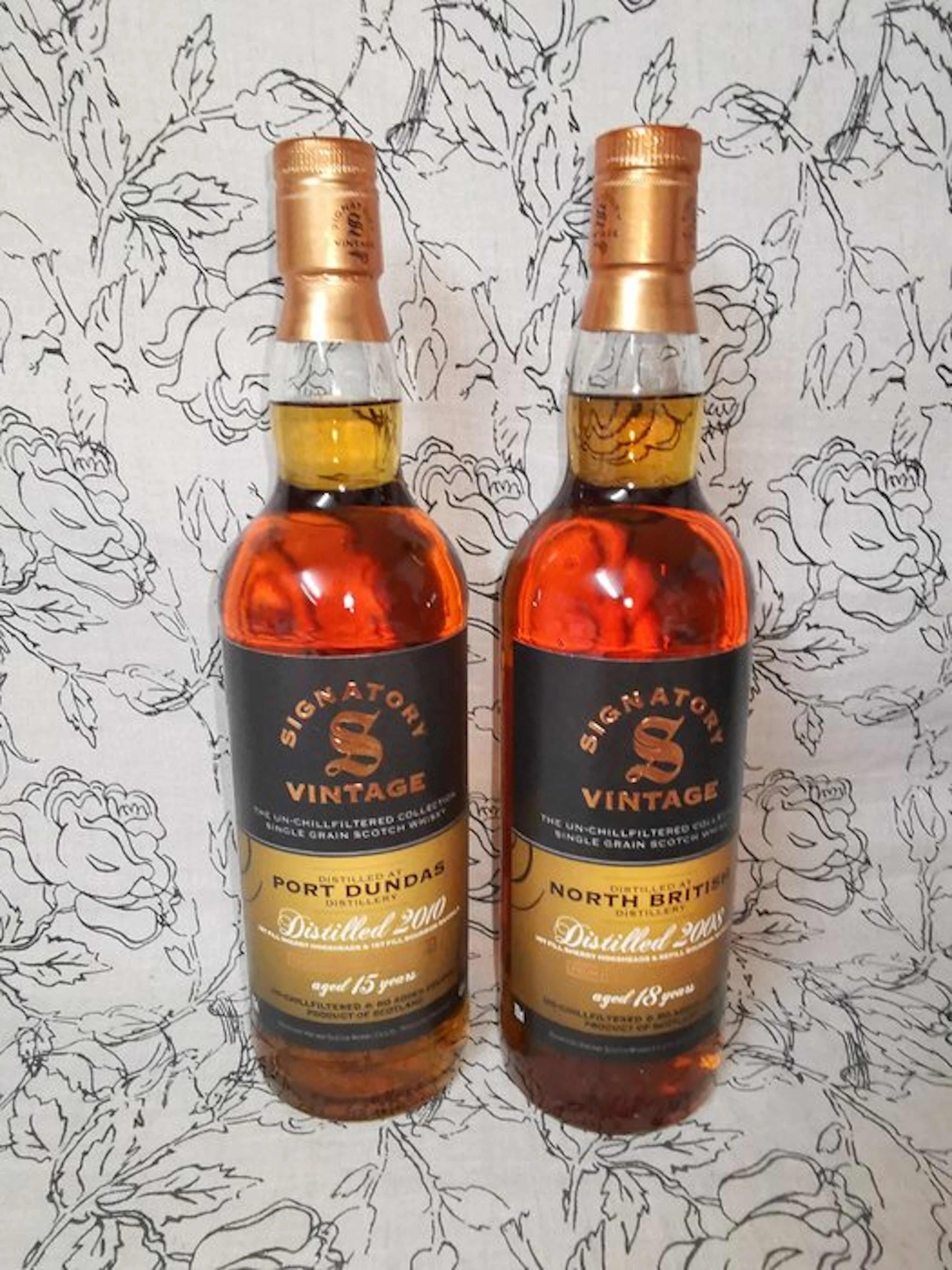 Port Dundas 2010 15yo + North British 2008 18yo - Signatory Vintage - b