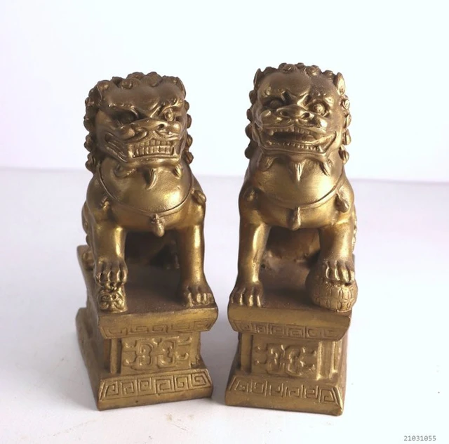 Mooie set Foo Dogs - Bronze - China (No reserve price)