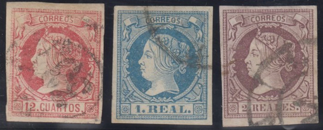 Spain 1860/1864 - A lot of classic stamps