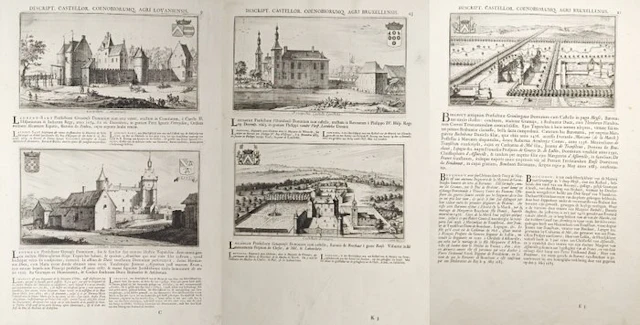 Jacob Le Roy (1633–1719) - Set of 3: Castles of Louvain Territory